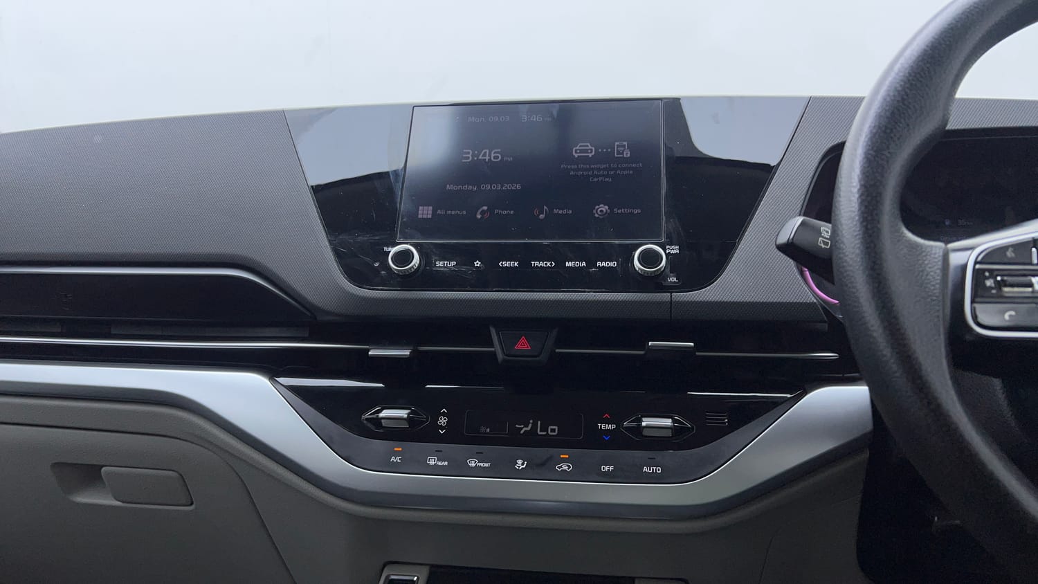 Used 2022 Kia Carens Prestige Plus 1.4 Petrol MT 7 STR Petrol Manual interior MUSIC SYSTEM & AC CONTROL VIEW