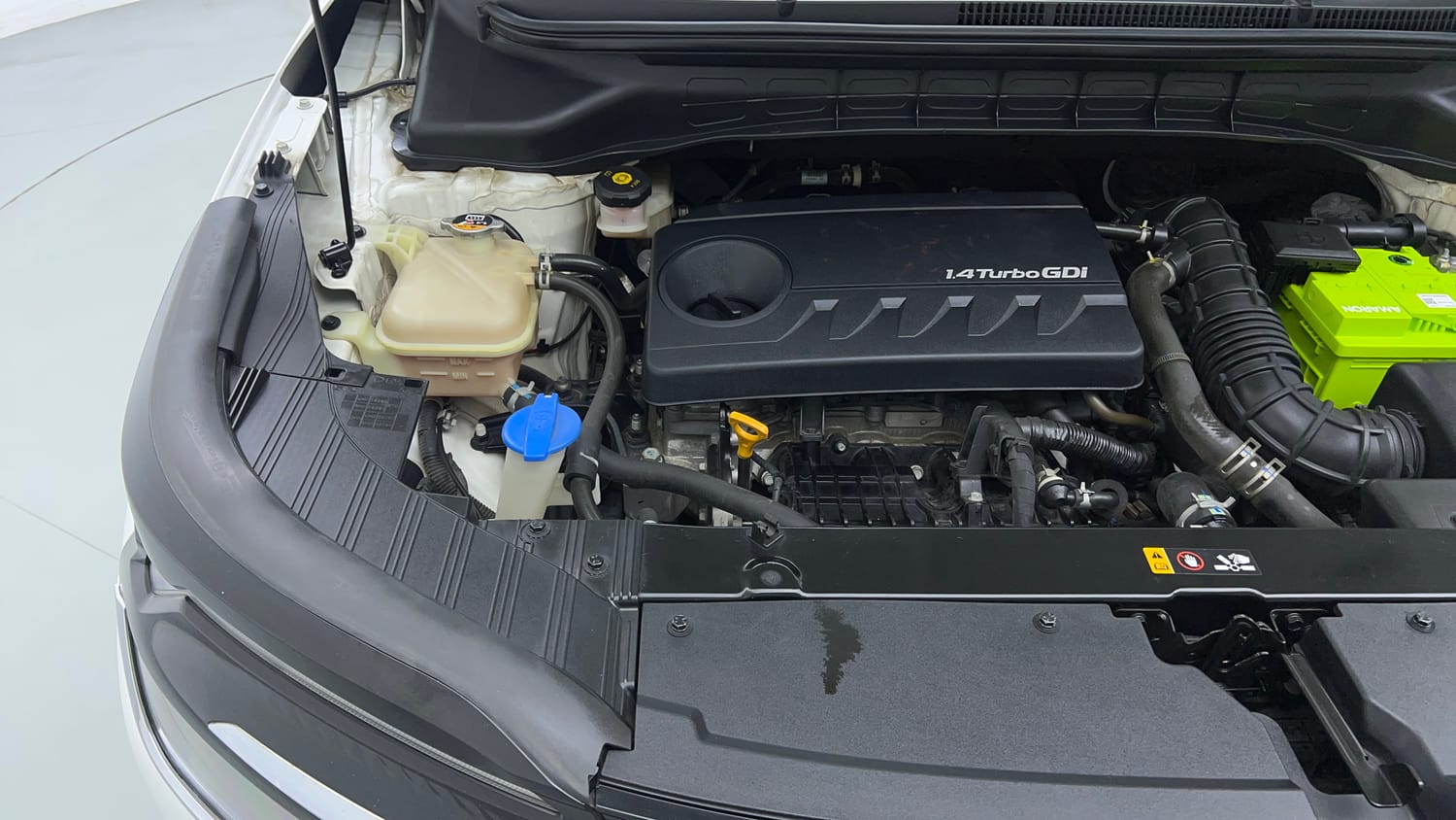 Used 2022 Kia Carens Prestige Plus 1.4 Petrol MT 7 STR Petrol Manual engine ENGINE RIGHT SIDE VIEW