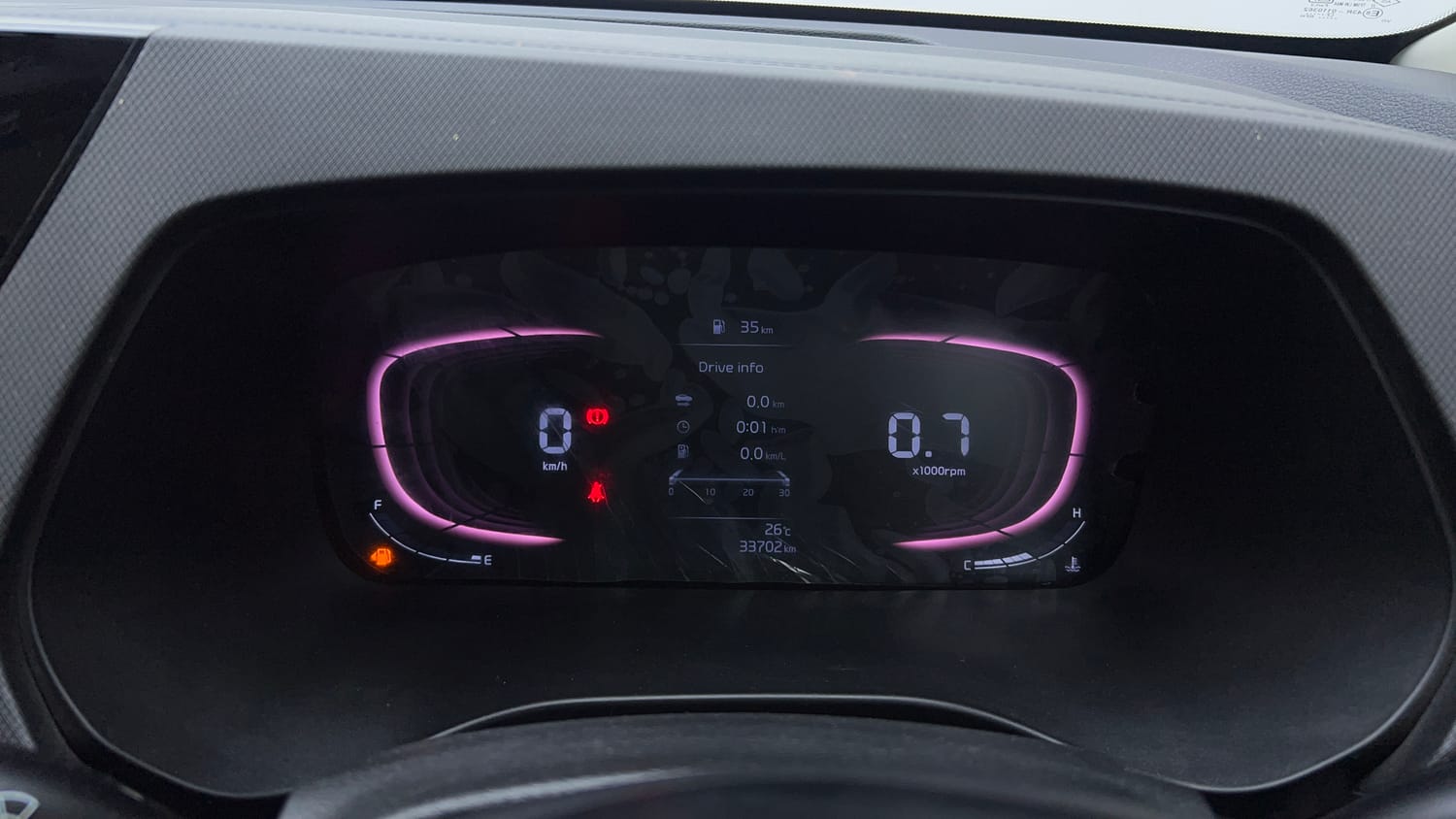 Used 2022 Kia Carens Prestige Plus 1.4 Petrol MT 7 STR Petrol Manual interior CLUSTERMETER VIEW