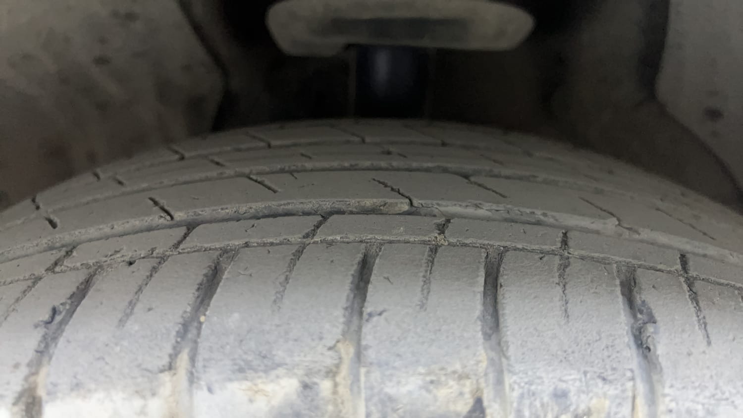Used 2022 MG Motors Hector Sharp 1.5 Petrol CVT Petrol Automatic tyres LEFT FRONT TYRE TREAD VIEW