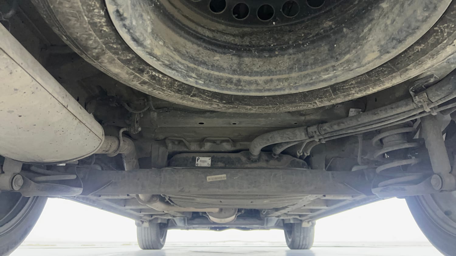 Used 2022 MG Motors Hector Sharp 1.5 Petrol CVT Petrol Automatic extra REAR UNDERBODY VIEW (TAKEN FROM REAR)