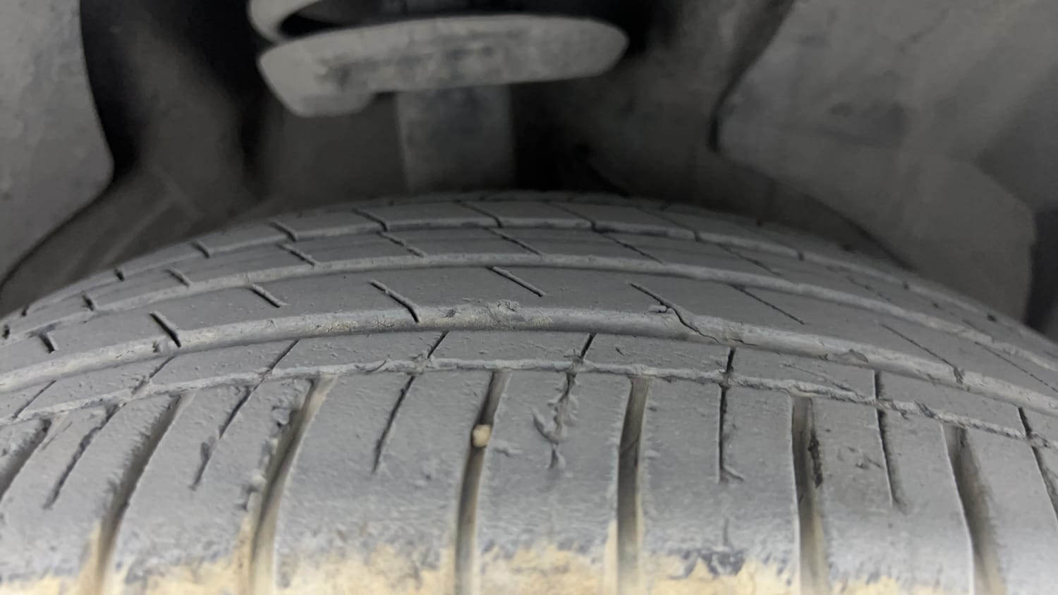 Used 2022 MG Motors Hector Sharp 1.5 Petrol CVT Petrol Automatic tyres RIGHT FRONT TYRE TREAD VIEW