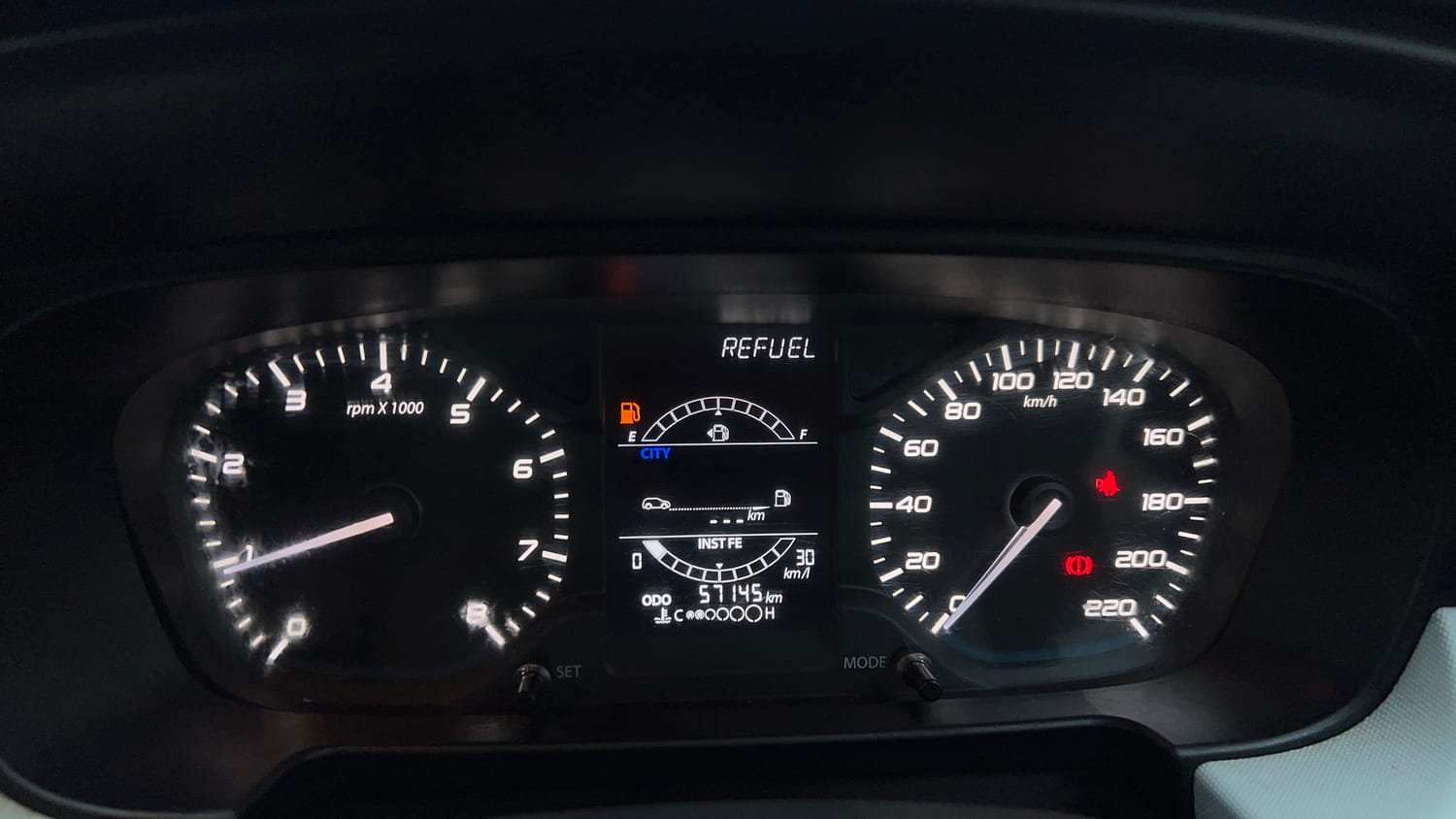 Used 2022 Tata Punch Accomplished MT Petrol Manual interior CLUSTERMETER VIEW