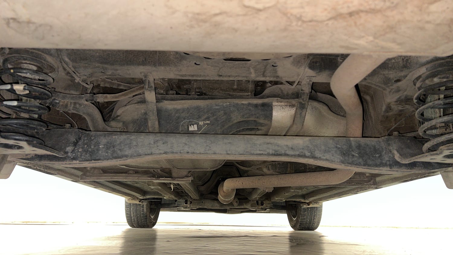 Used 2021 kia Seltos HTX IVT 1.5 Petrol Automatic extra REAR UNDERBODY VIEW (TAKEN FROM REAR)