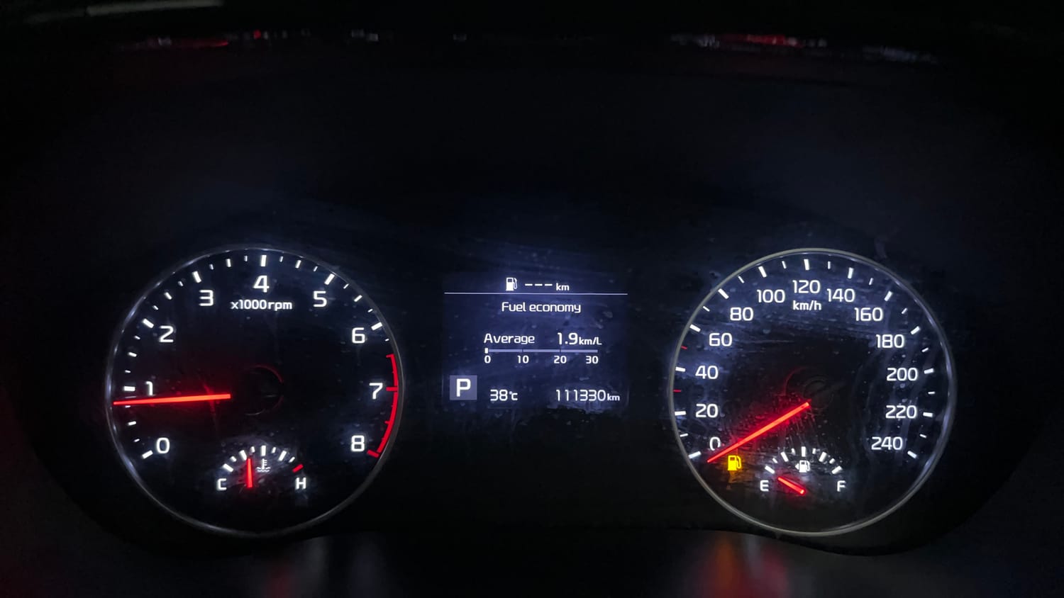 Used 2021 kia Seltos HTX IVT 1.5 Petrol Automatic interior CLUSTERMETER VIEW