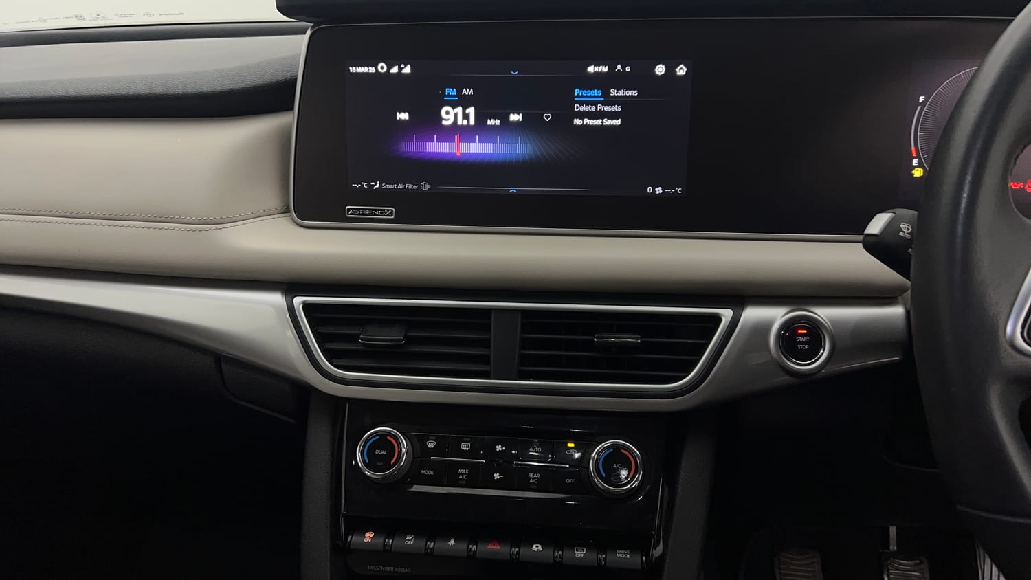 Used 2023 Mahindra XUV700 AX 7 Luxury Pack Diesel MT 7 STR Diesel Manual interior MUSIC SYSTEM & AC CONTROL VIEW