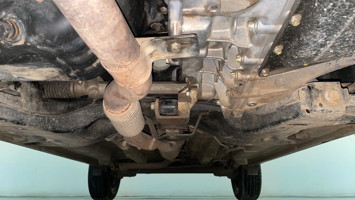 Used 2024 Tata Nexon Creative Plus 1.2 Revotron Petrol 7DCA Petrol Automatic extra FRONT LEFT UNDERBODY VIEW