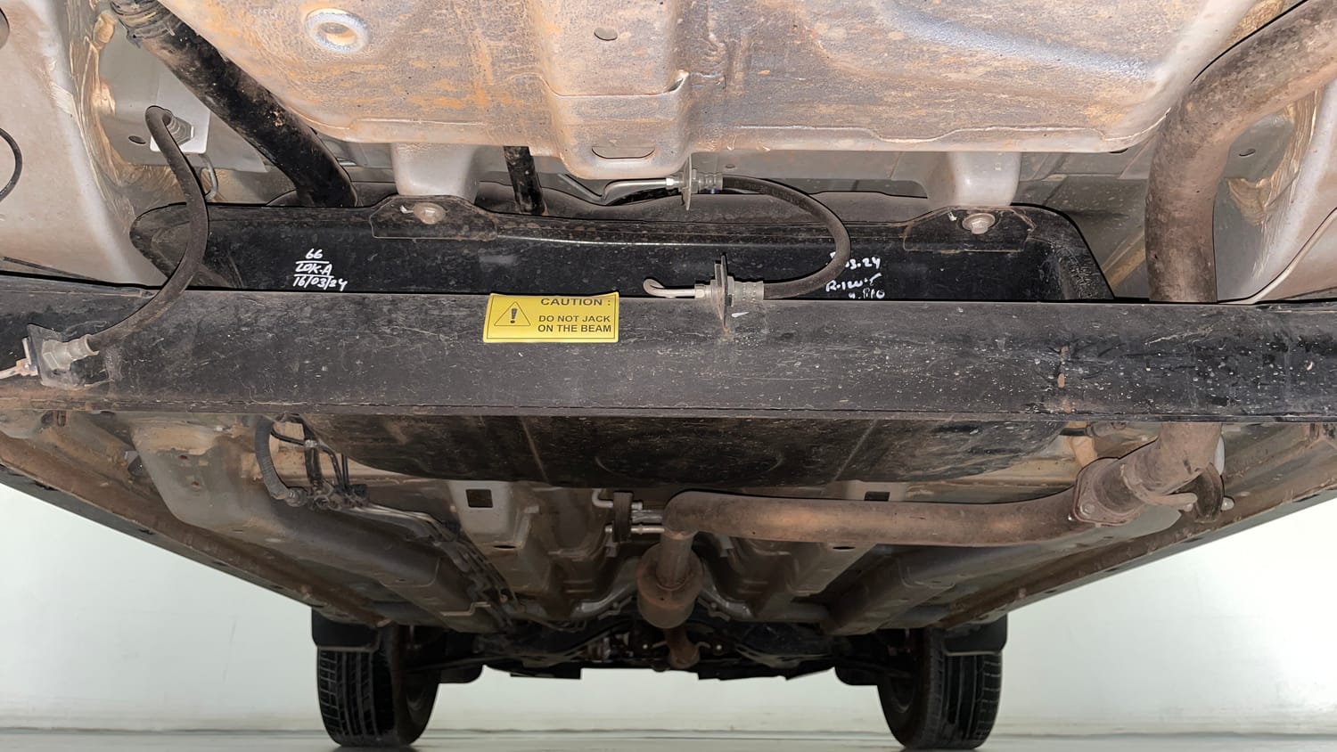 Used 2024 Tata Nexon Creative Plus 1.2 Revotron Petrol 7DCA Petrol Automatic extra REAR UNDERBODY VIEW (TAKEN FROM REAR)