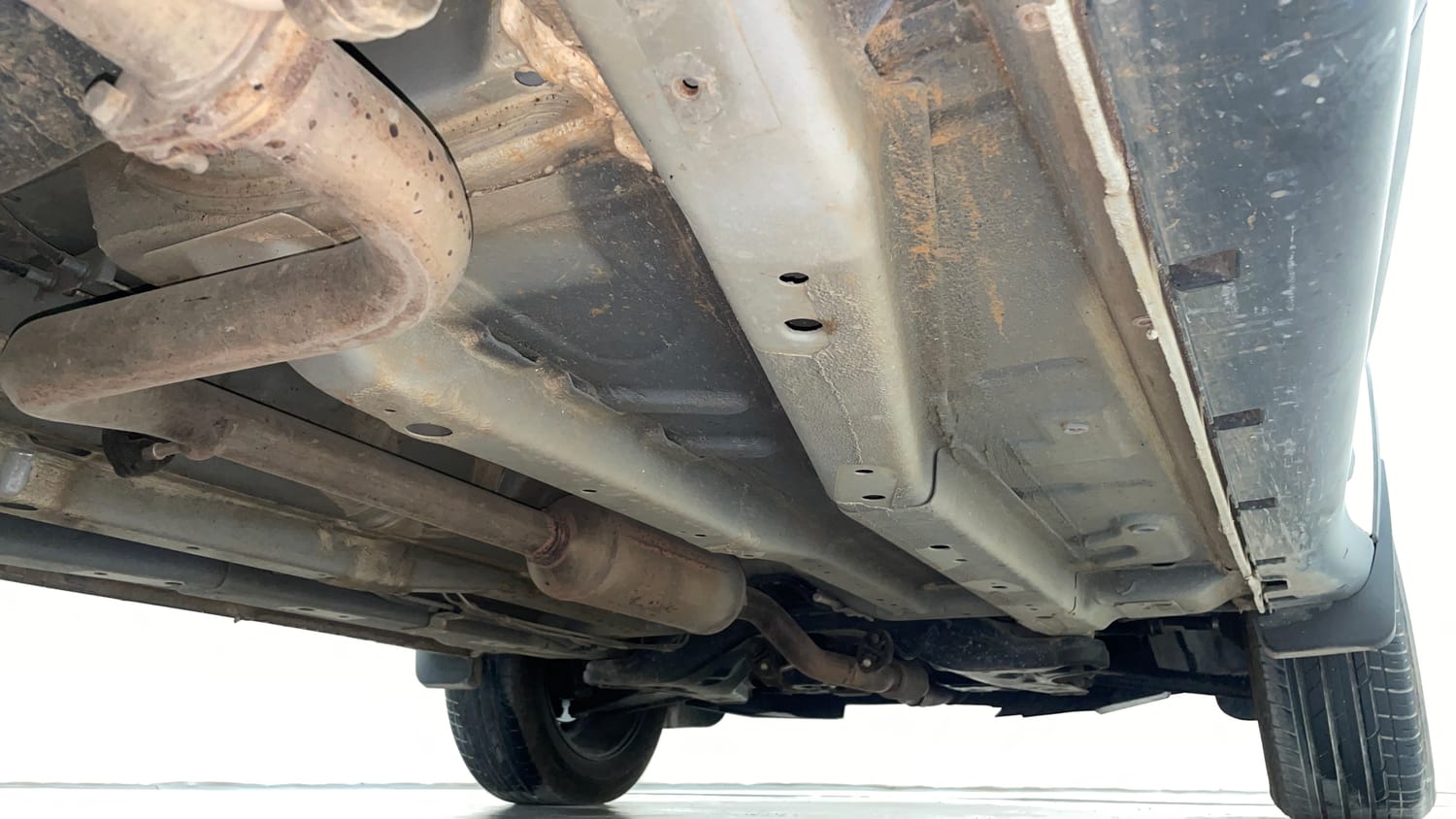 Used 2024 Tata Nexon Creative Plus 1.2 Revotron Petrol 7DCA Petrol Automatic extra REAR RIGHT UNDERBODY VIEW