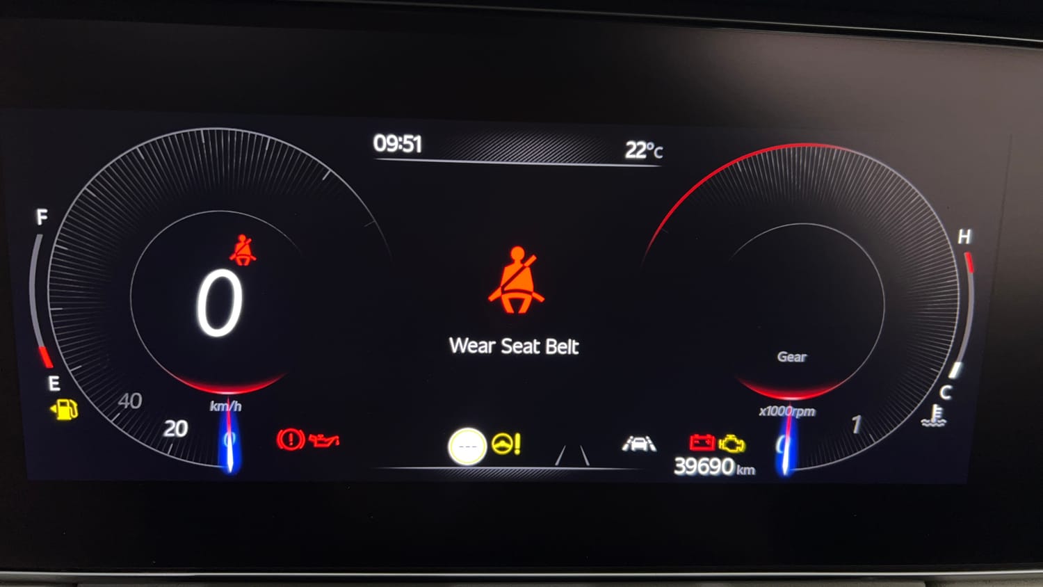 Used 2023 Mahindra XUV700 AX 7 Luxury Pack Diesel MT 7 STR Diesel Manual interior CLUSTERMETER VIEW