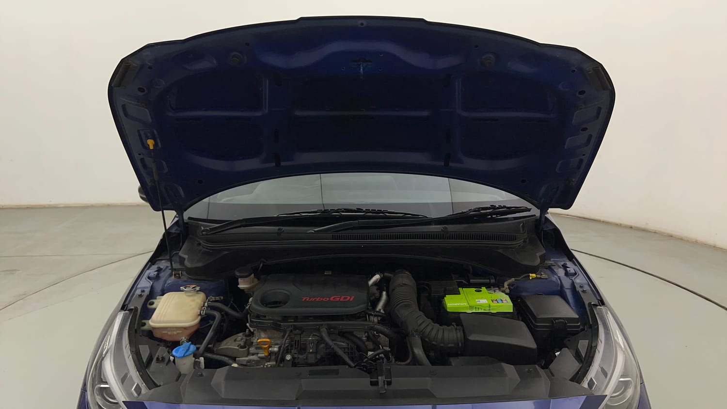 Used 2022 Hyundai i20 N Line N8 1.0 Turbo DCT Dual Tone Petrol Automatic engine ENGINE & BONNET OPEN FRONT VIEW