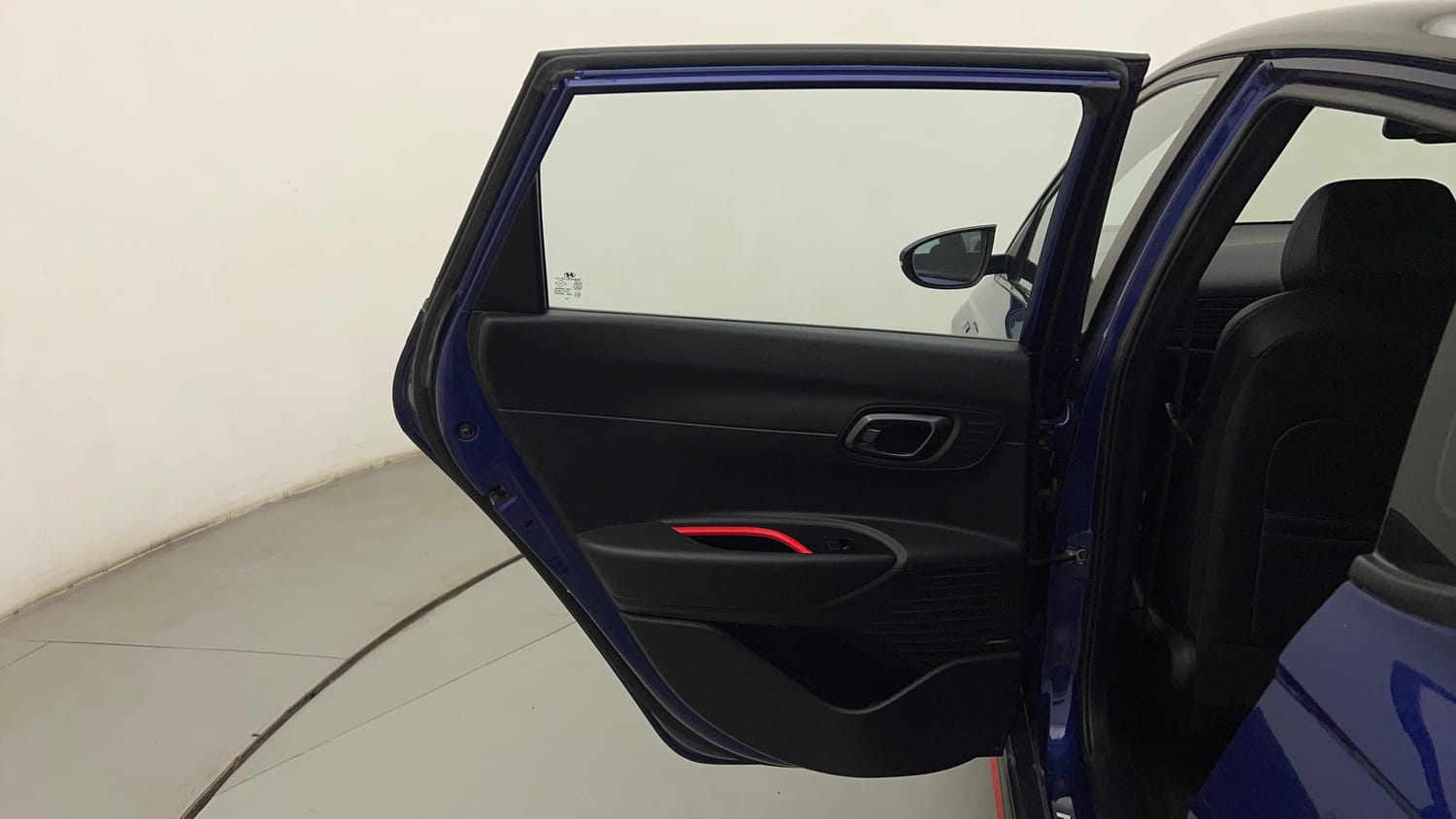 Used 2022 Hyundai i20 N Line N8 1.0 Turbo DCT Dual Tone Petrol Automatic interior LEFT REAR DOOR OPEN VIEW