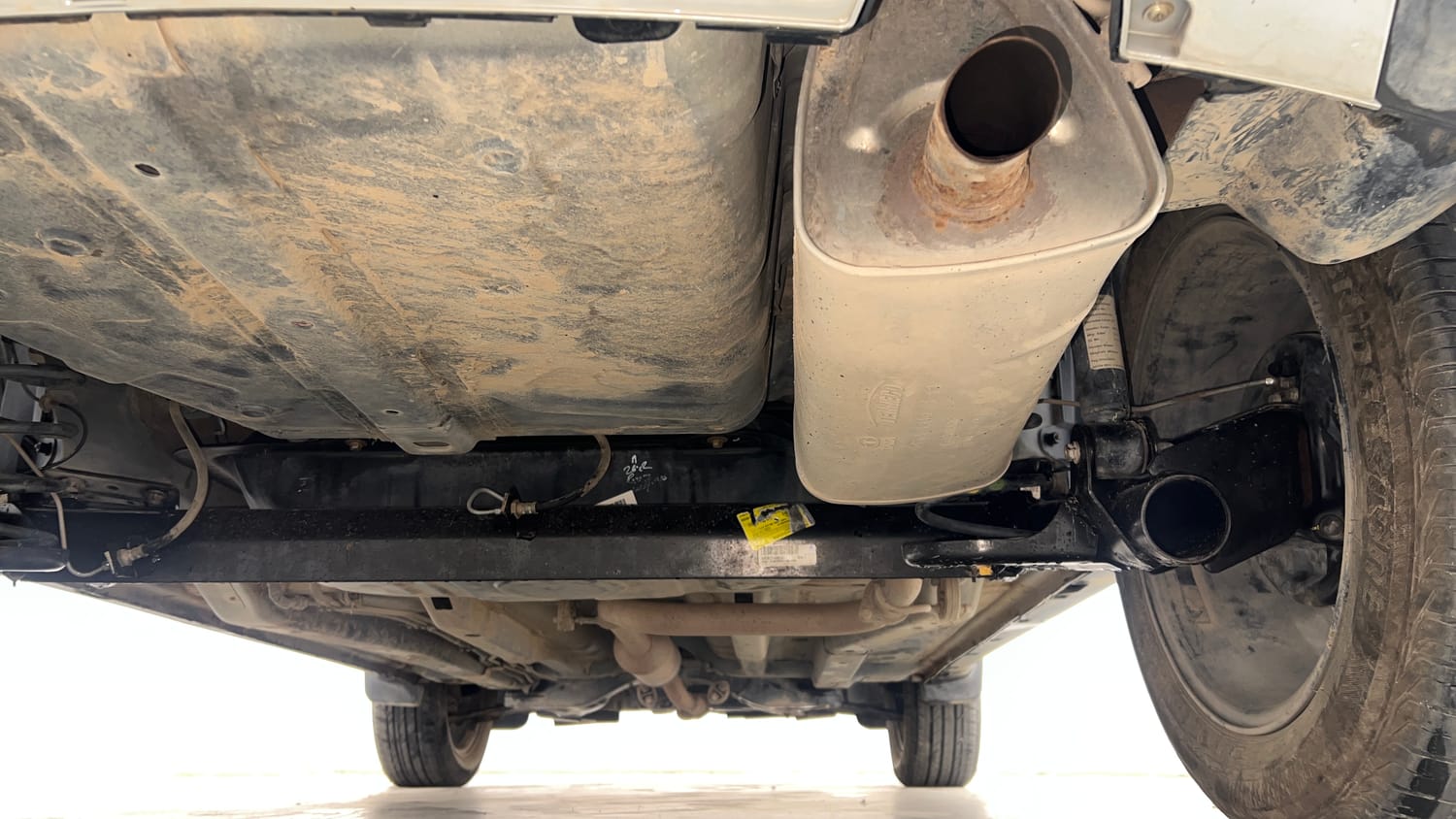 Used 2024 Tata Nexon Fearless Plus S 1.2 Revotron Petrol 7DCA DT Petrol Automatic extra REAR UNDERBODY VIEW (TAKEN FROM REAR)