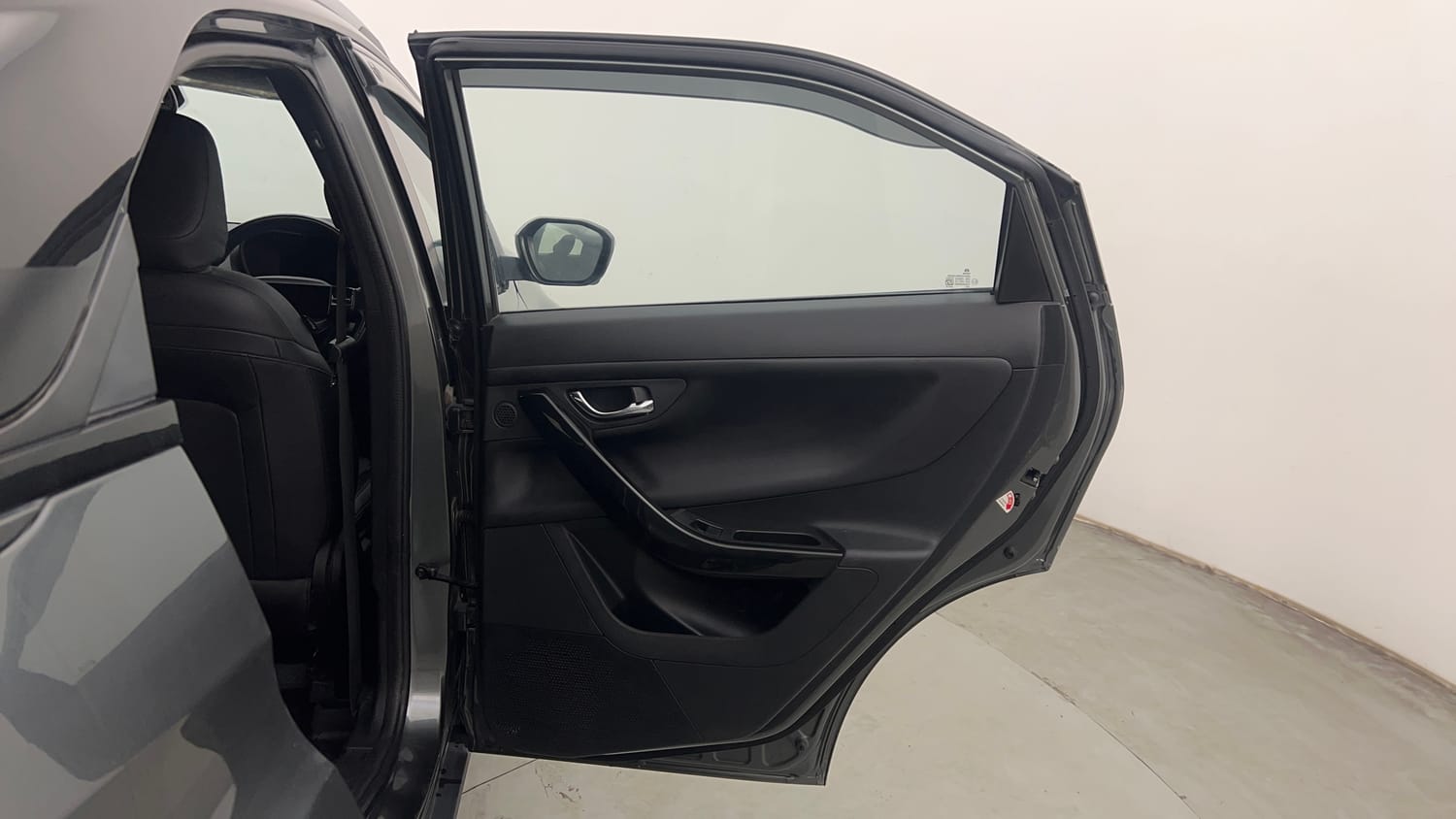 Used 2024 Tata Nexon Fearless Plus S 1.2 Revotron Petrol 7DCA DT Petrol Automatic interior RIGHT REAR DOOR OPEN VIEW