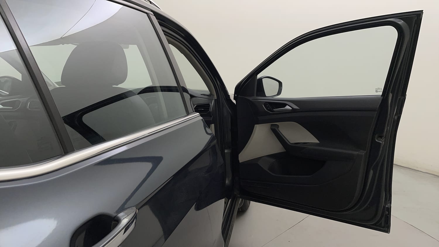 Used 2022 Volkswagen Taigun Topline 1.0 TSI MT Petrol Manual interior RIGHT FRONT DOOR OPEN VIEW