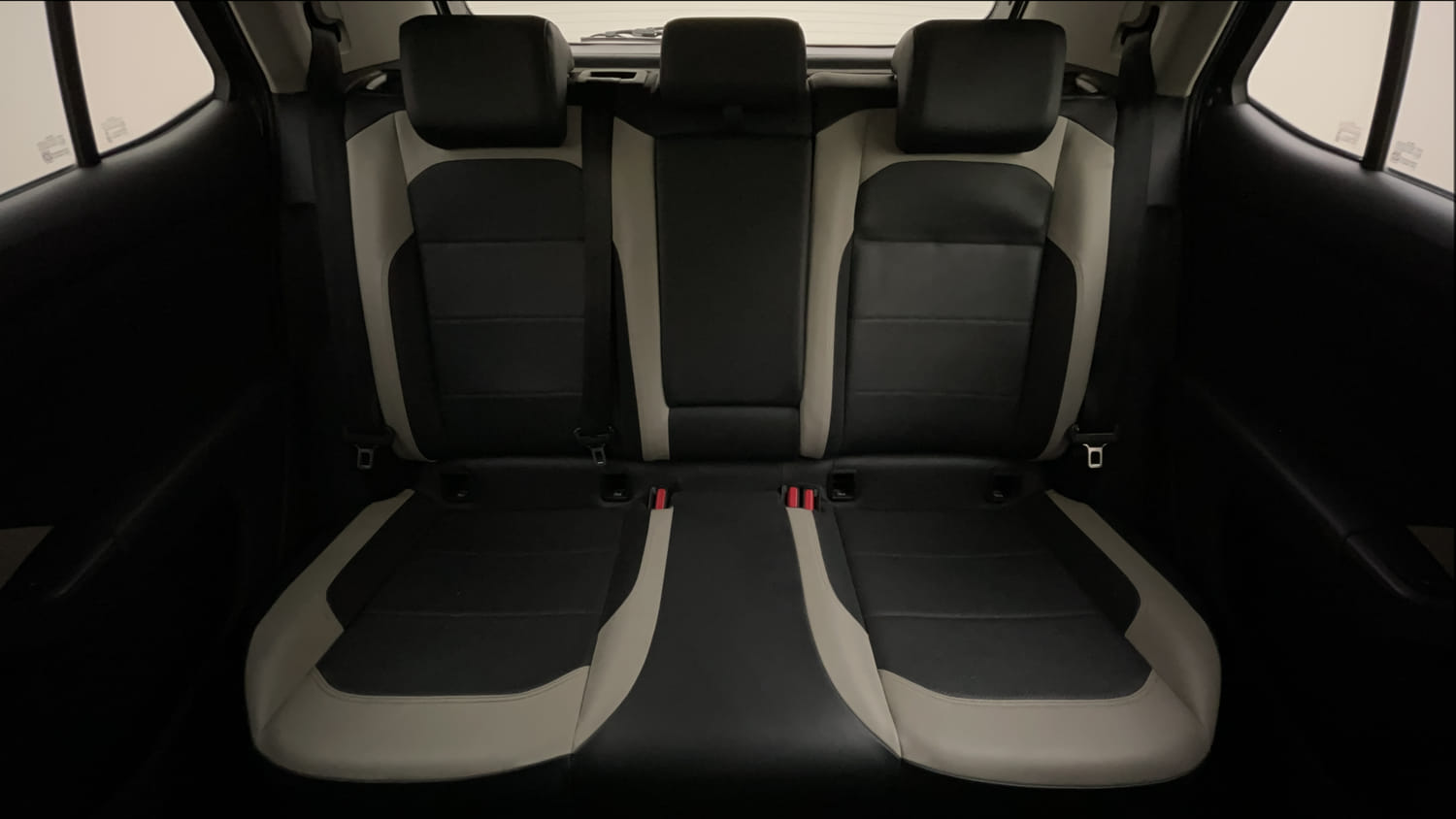 Used 2022 Volkswagen Taigun Topline 1.0 TSI MT Petrol Manual interior REAR SEAT CONDITION VIEW