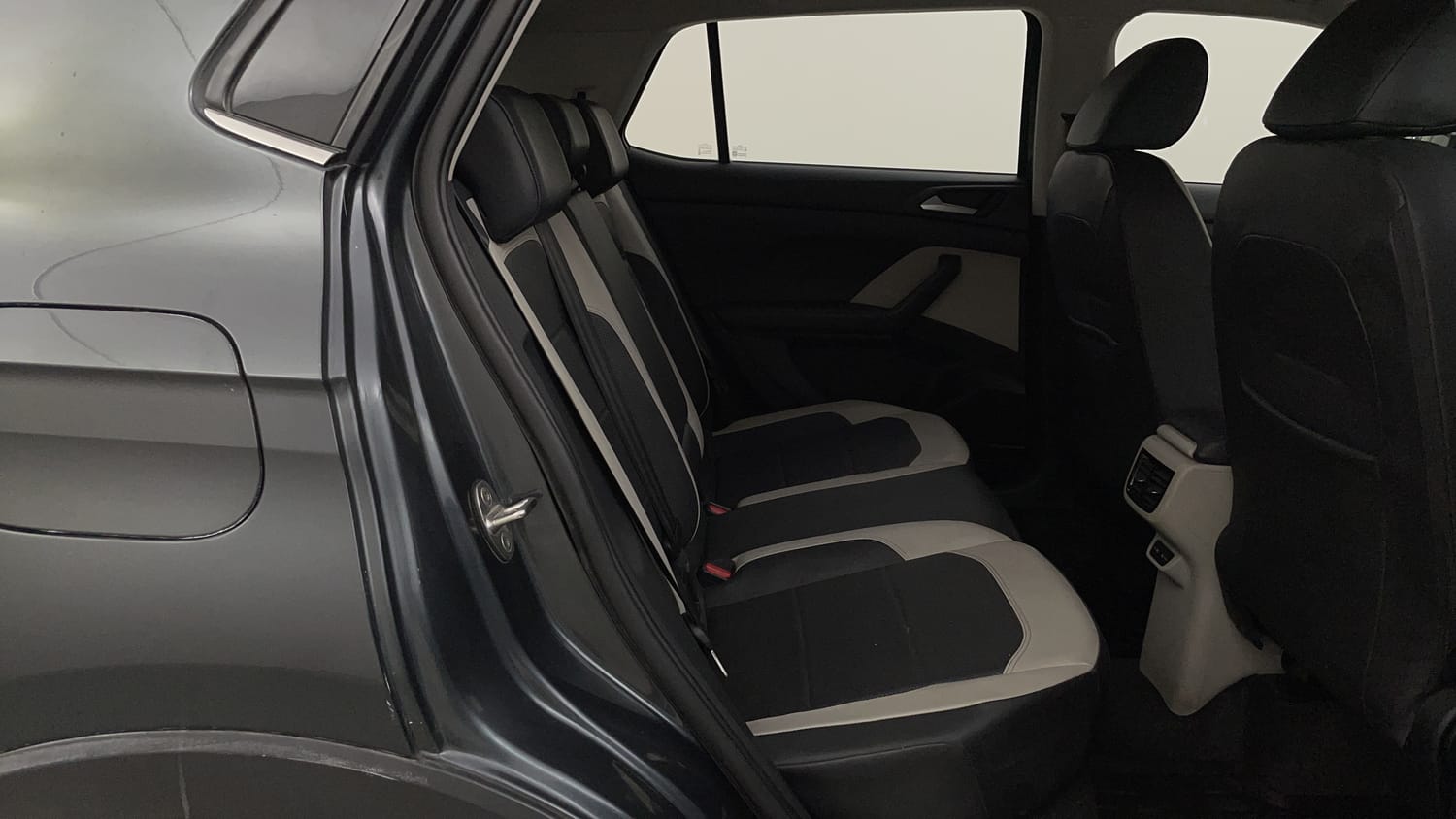 Used 2022 Volkswagen Taigun Topline 1.0 TSI MT Petrol Manual interior RIGHT SIDE REAR DOOR CABIN VIEW