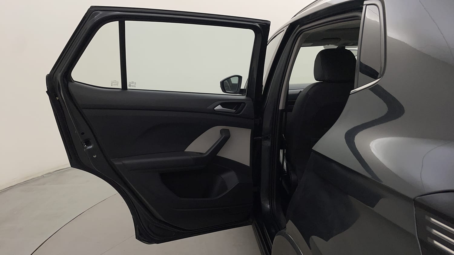 Used 2022 Volkswagen Taigun Topline 1.0 TSI MT Petrol Manual interior LEFT REAR DOOR OPEN VIEW