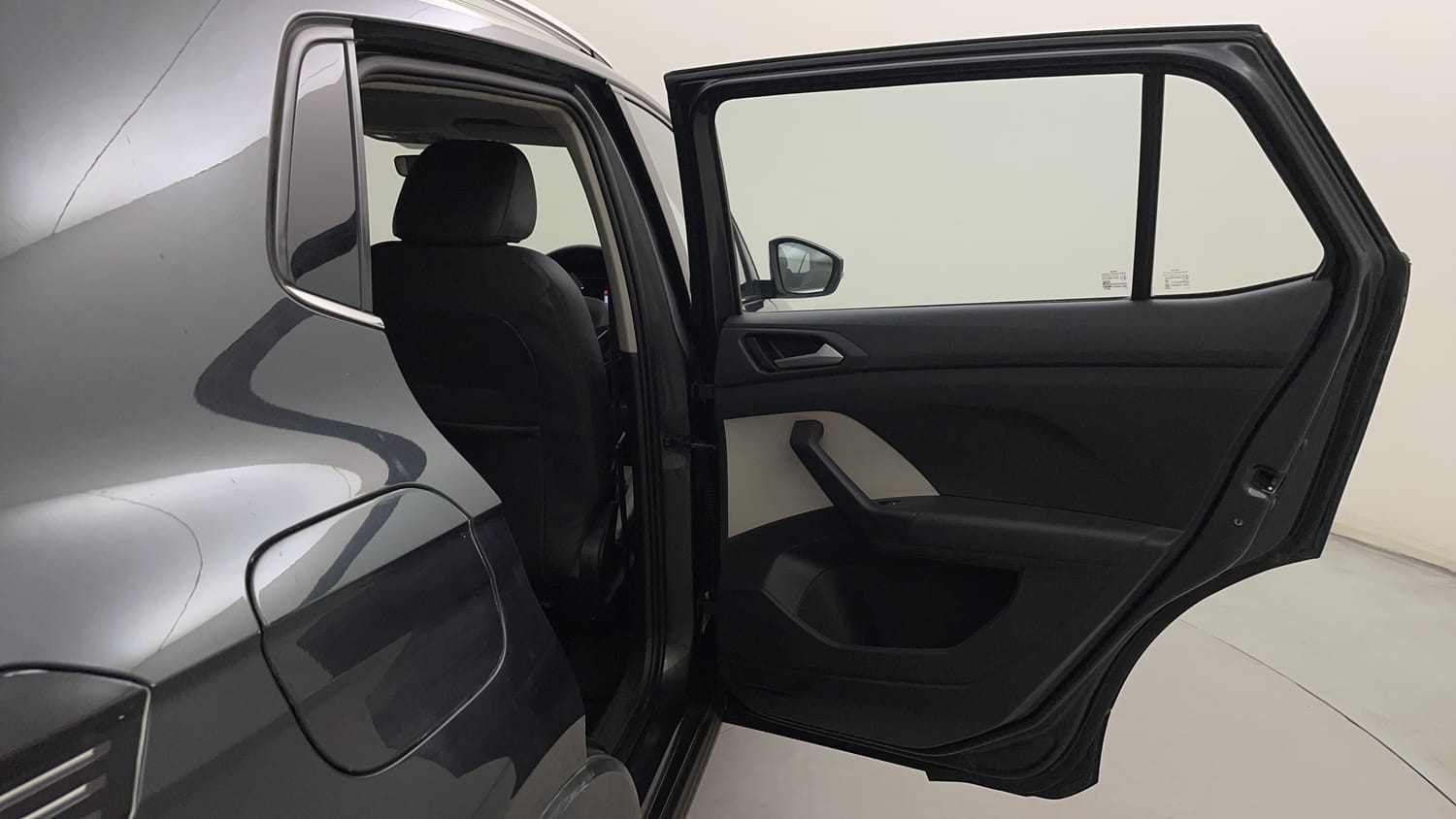 Used 2022 Volkswagen Taigun Topline 1.0 TSI MT Petrol Manual interior RIGHT REAR DOOR OPEN VIEW