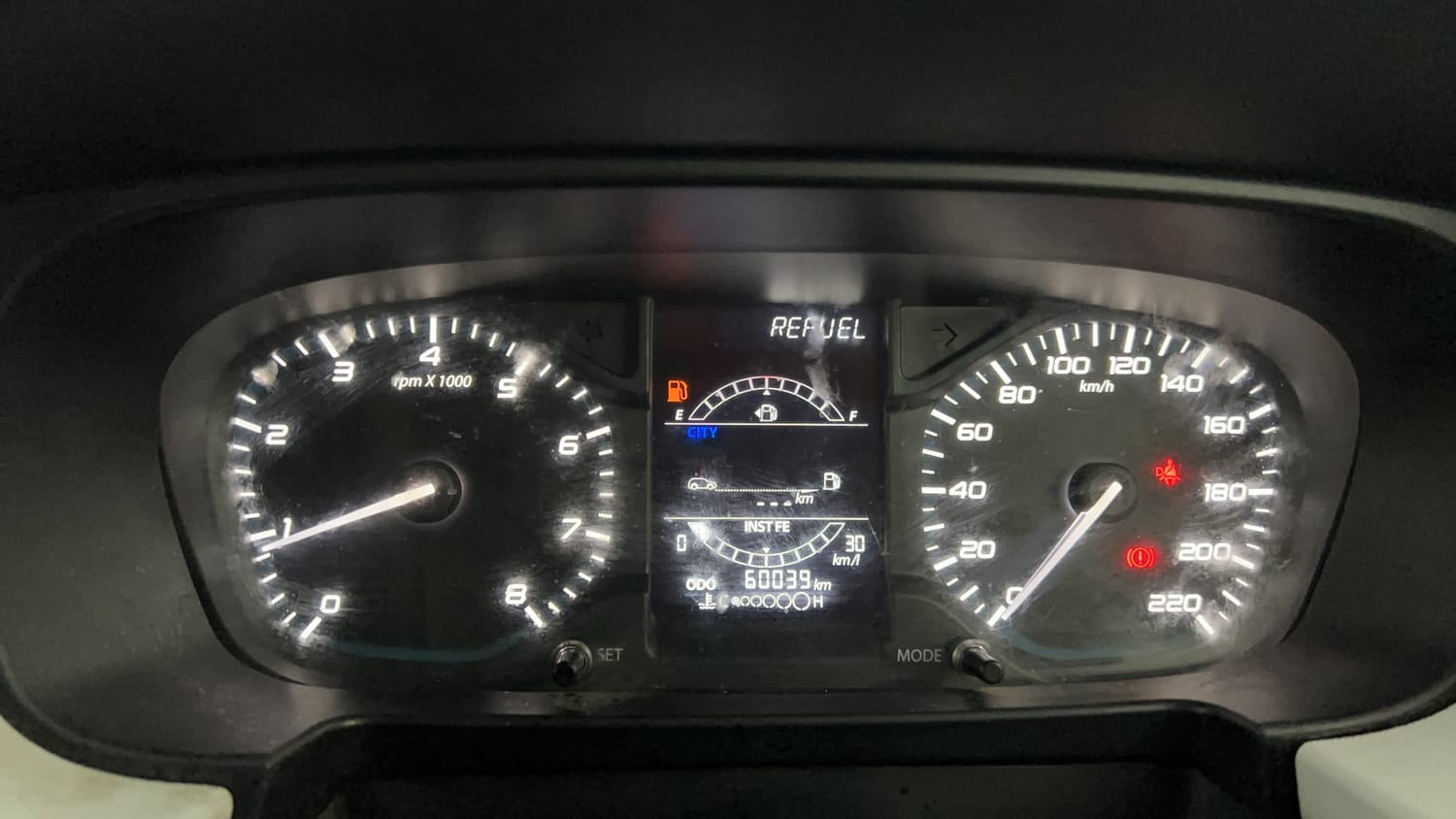 Used 2023 Tata Punch Accomplished MT Petrol Manual interior CLUSTERMETER VIEW