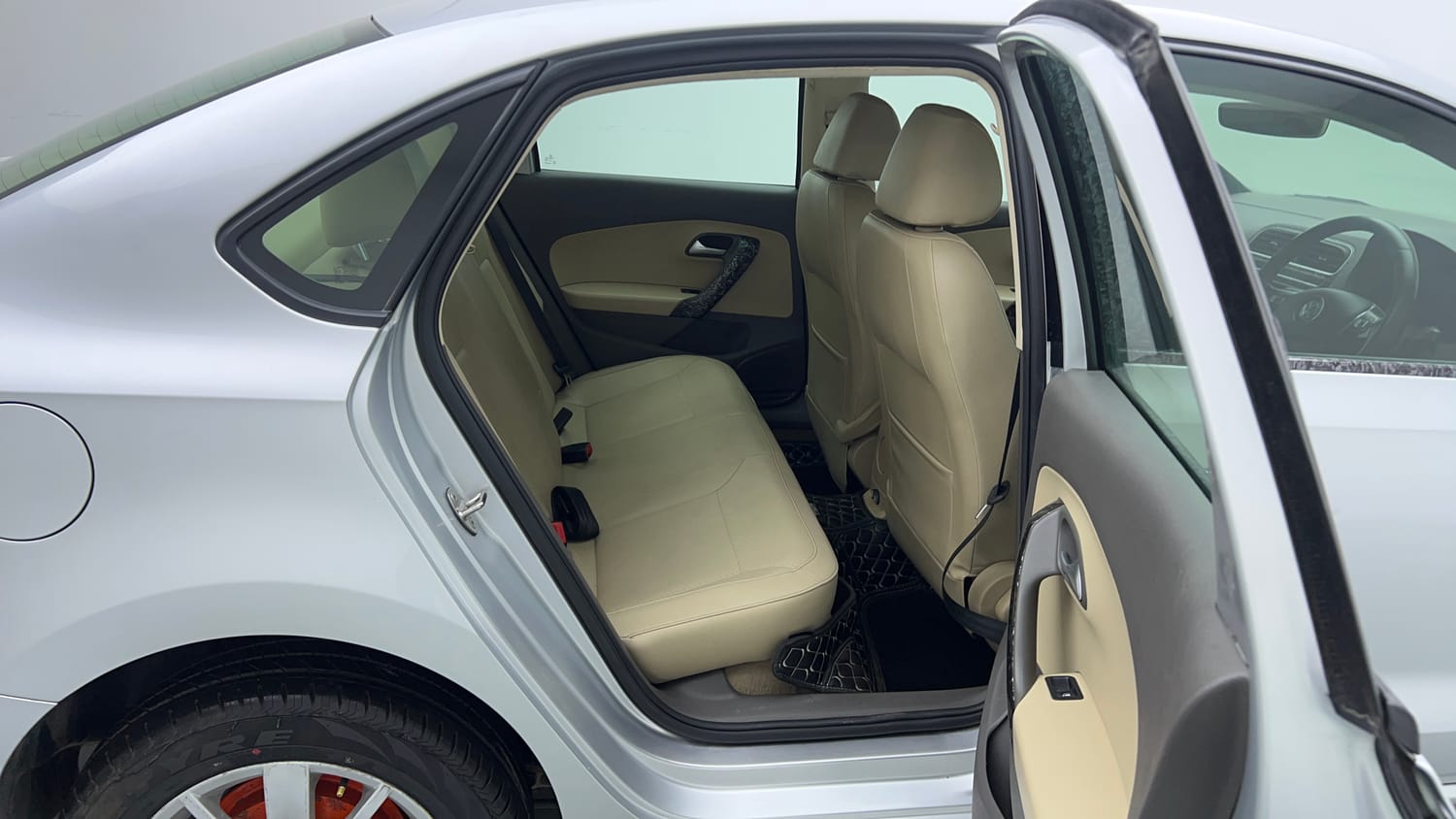 Used 2022 Volkswagen Vento Highline 1.0L TSI Petrol Manual interior RIGHT SIDE REAR DOOR CABIN VIEW