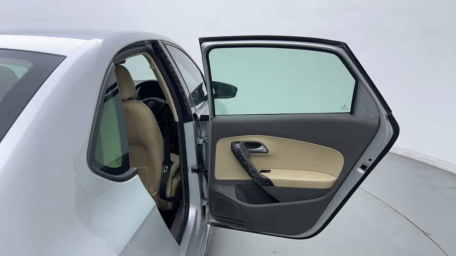 Used 2022 Volkswagen Vento Highline 1.0L TSI Petrol Manual interior RIGHT REAR DOOR OPEN VIEW