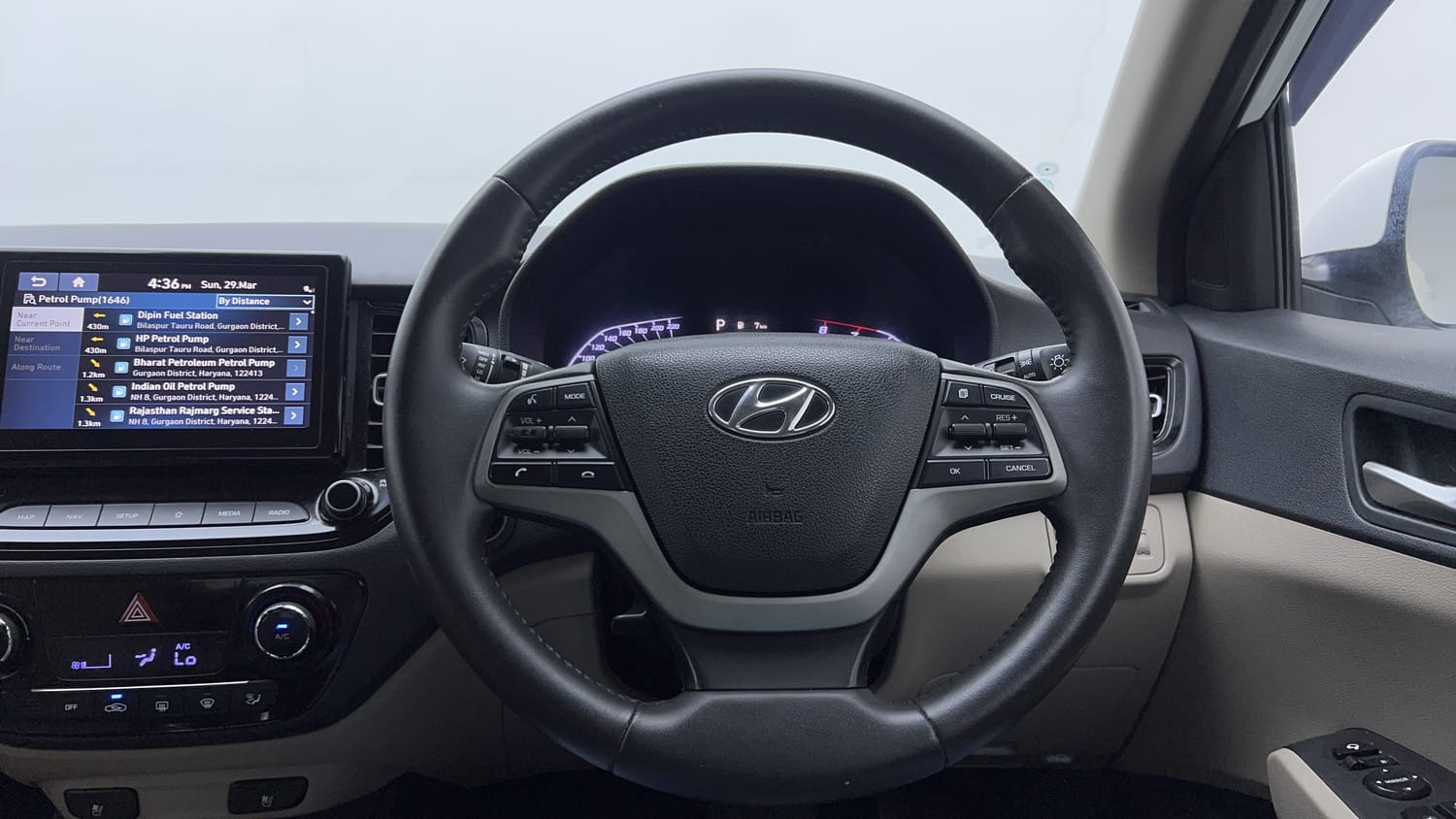 Used 2021 Hyundai Verna SX (O) 1.5 VTVT IVT Petrol Automatic interior STEERING VIEW