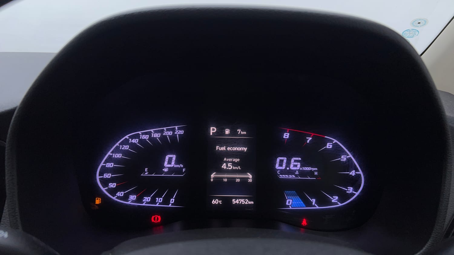 Used 2021 Hyundai Verna SX (O) 1.5 VTVT IVT Petrol Automatic interior CLUSTERMETER VIEW