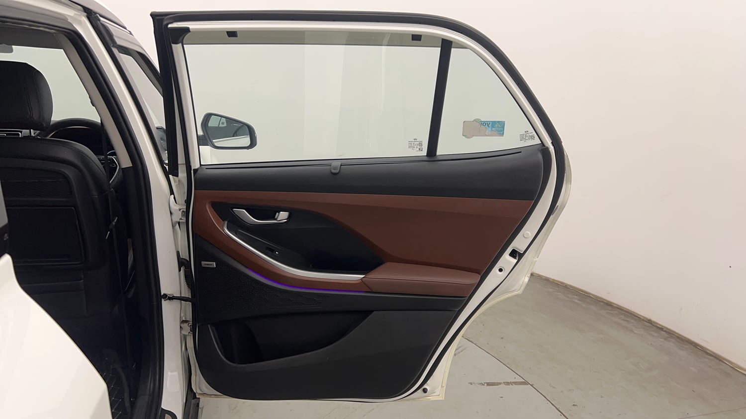Used 2023 Hyundai Alcazar Platinum 7 STR 1.5 Turbo Petrol Petrol Manual interior RIGHT REAR DOOR OPEN VIEW