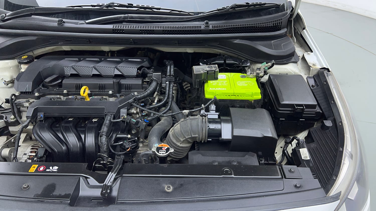Used 2021 Hyundai Verna SX (O) 1.5 VTVT IVT Petrol Automatic engine ENGINE LEFT SIDE VIEW