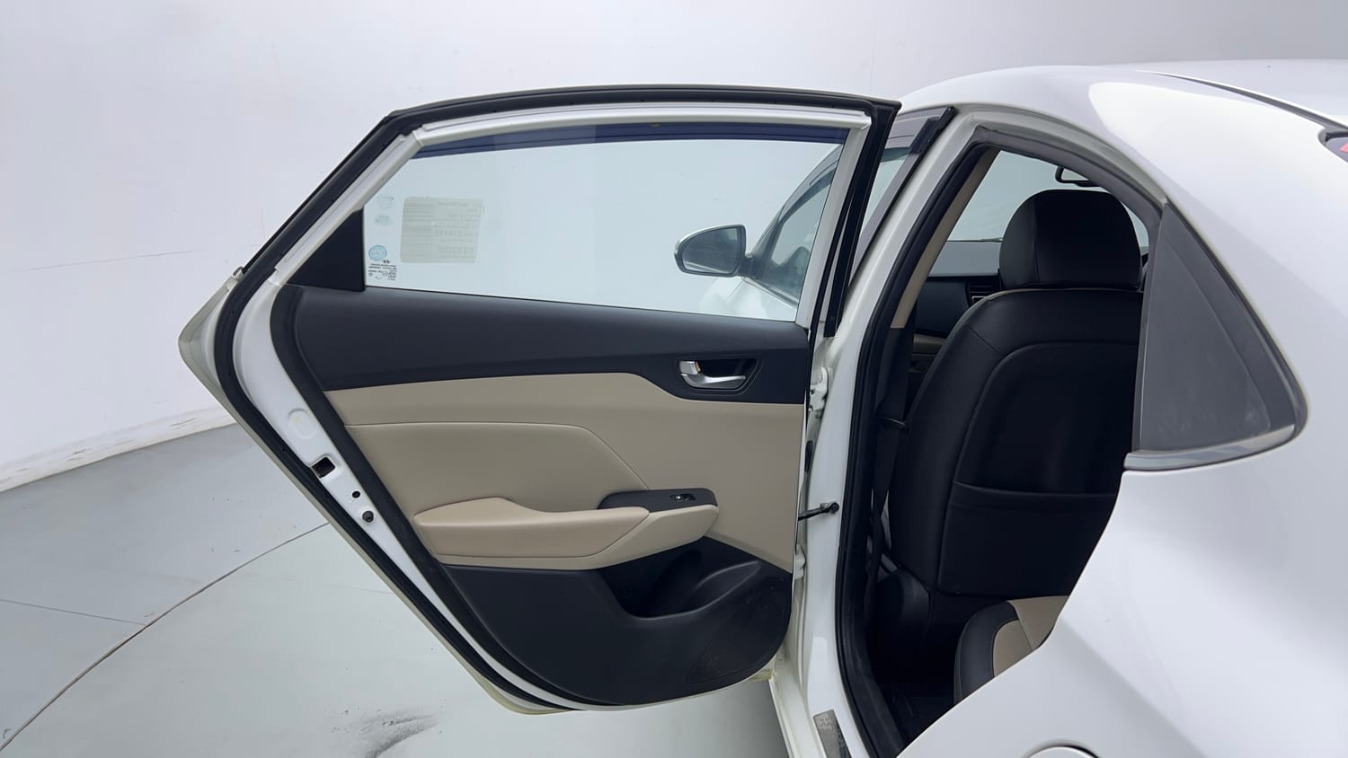 Used 2021 Hyundai Verna SX (O) 1.5 VTVT IVT Petrol Automatic interior LEFT REAR DOOR OPEN VIEW