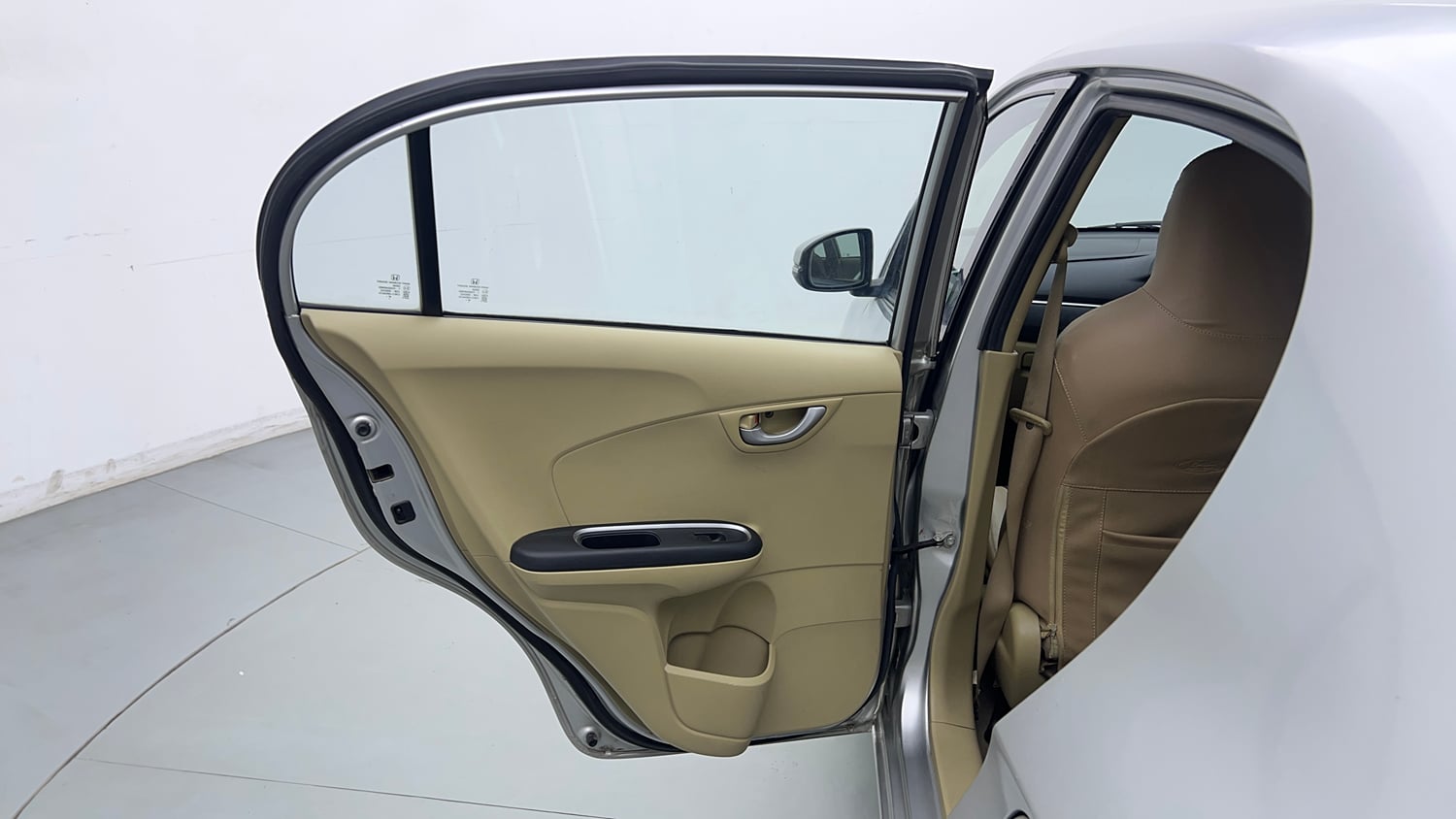 Used 2016 Honda Amaze 1.2 VX AT i-VTEC Petrol Automatic interior LEFT REAR DOOR OPEN VIEW