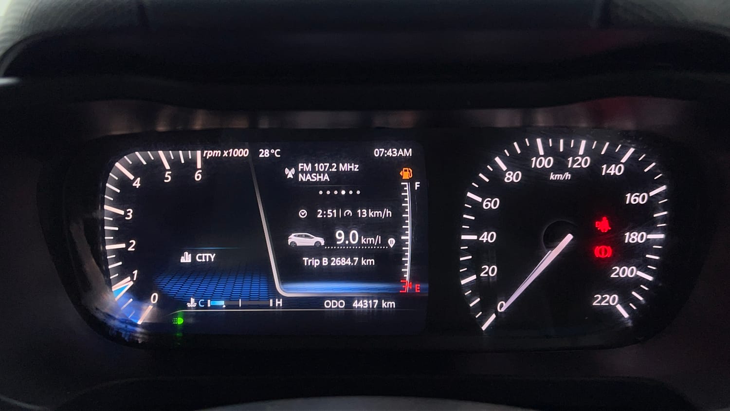 Used 2021 Tata Altroz XZ Plus Diesel Diesel Manual interior CLUSTERMETER VIEW