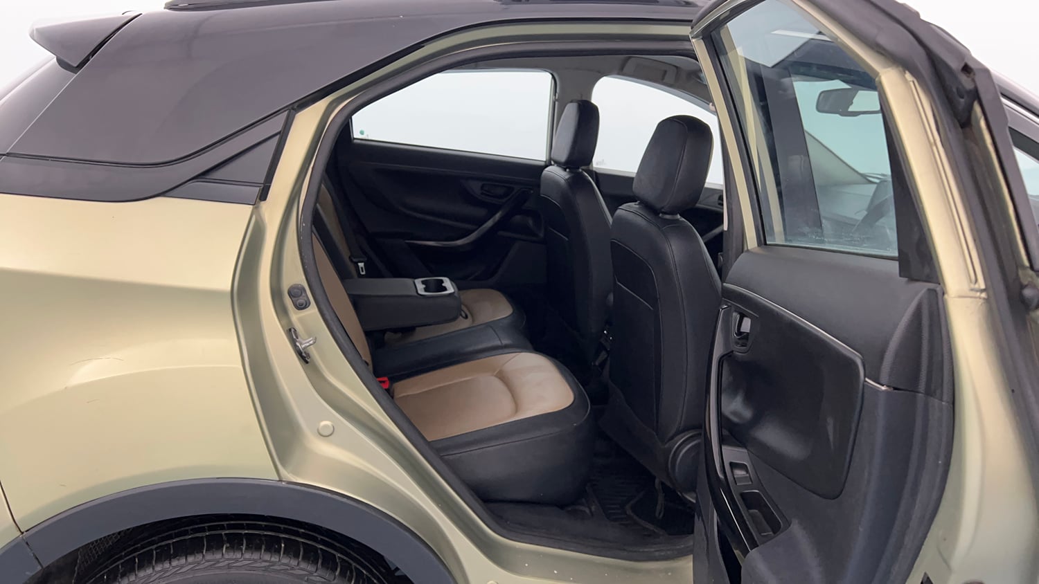 Used 2022 Tata Nexon XZ Plus Kaziranga Petrol Manual interior RIGHT SIDE REAR DOOR CABIN VIEW