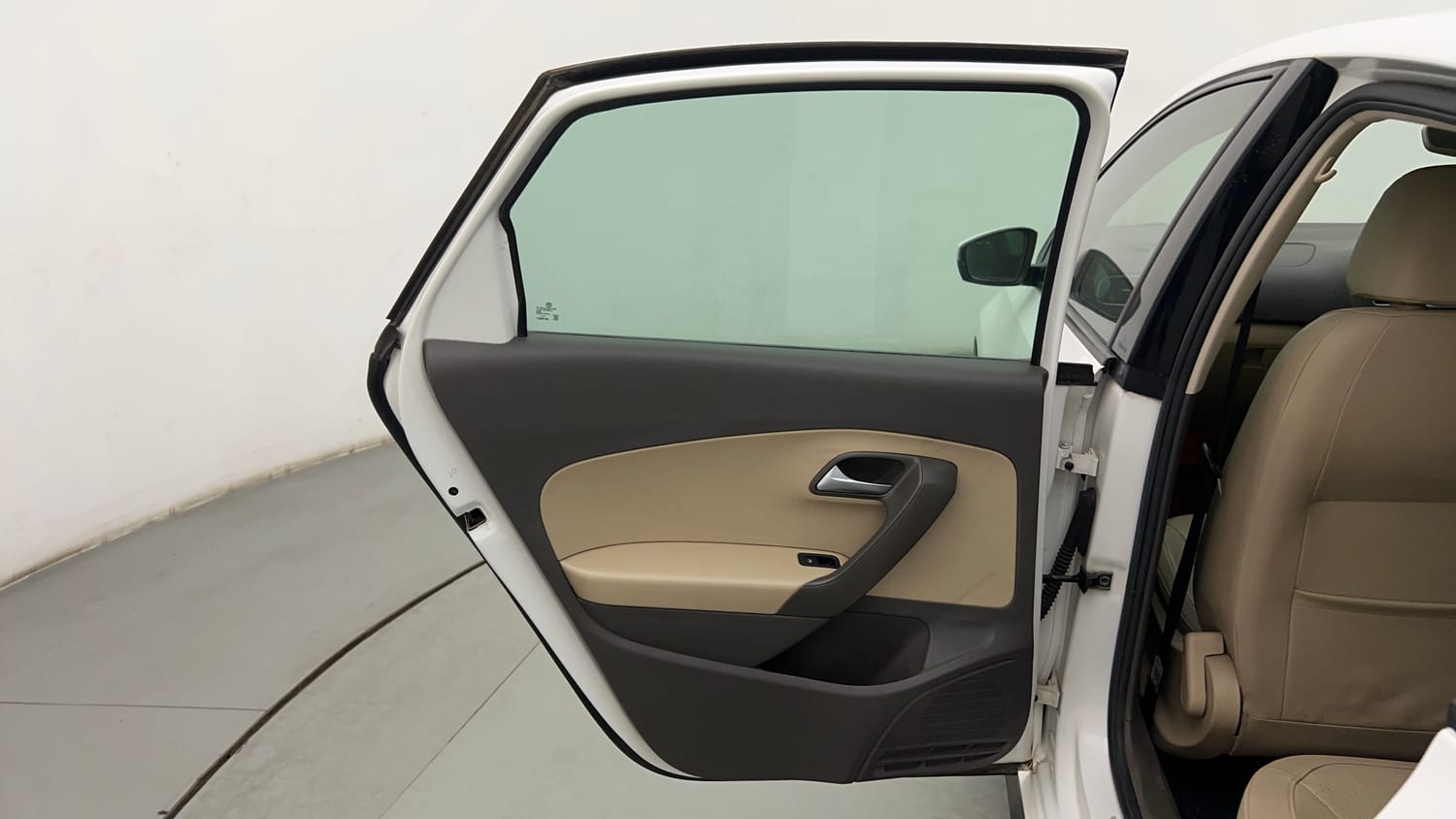 Used 2020 Volkswagen Vento Highline 1.0L TSI Petrol Manual interior LEFT REAR DOOR OPEN VIEW