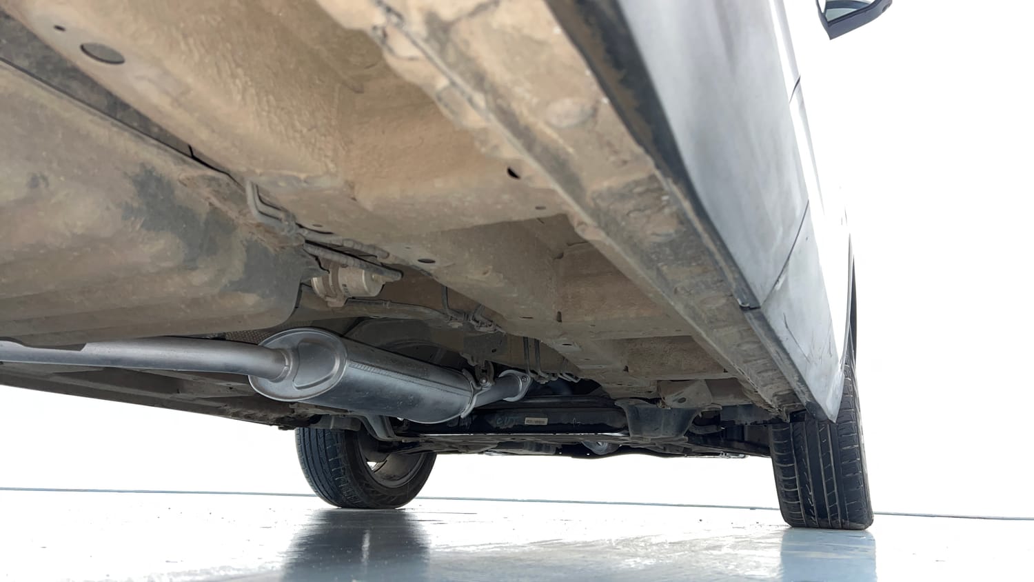 Used 2023 MG Motors Hector Savvy Pro 1.5 Turbo Petrol CVT Petrol Automatic extra REAR RIGHT UNDERBODY VIEW
