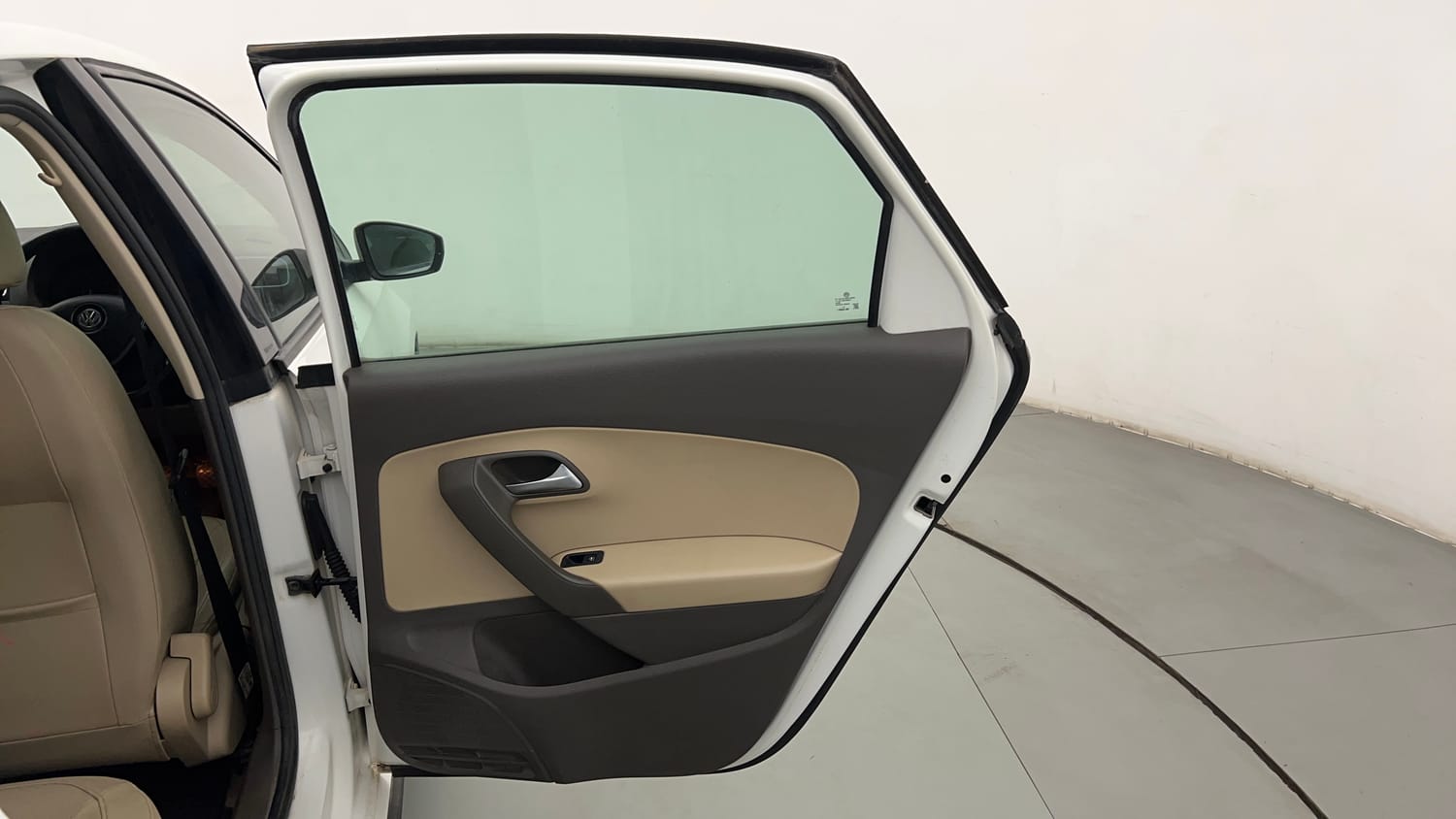 Used 2020 Volkswagen Vento Highline 1.0L TSI Petrol Manual interior RIGHT REAR DOOR OPEN VIEW