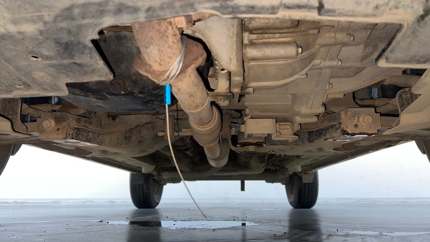 Used 2022 Tata Nexon XZ Plus (O) Petrol Manual extra FRONT LEFT UNDERBODY VIEW