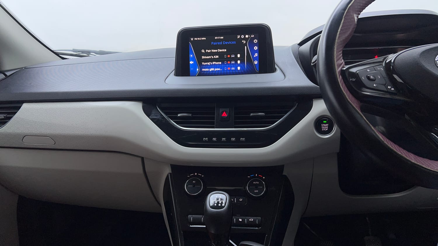 Used 2022 Tata Nexon XZ Plus (O) Petrol Manual interior MUSIC SYSTEM & AC CONTROL VIEW