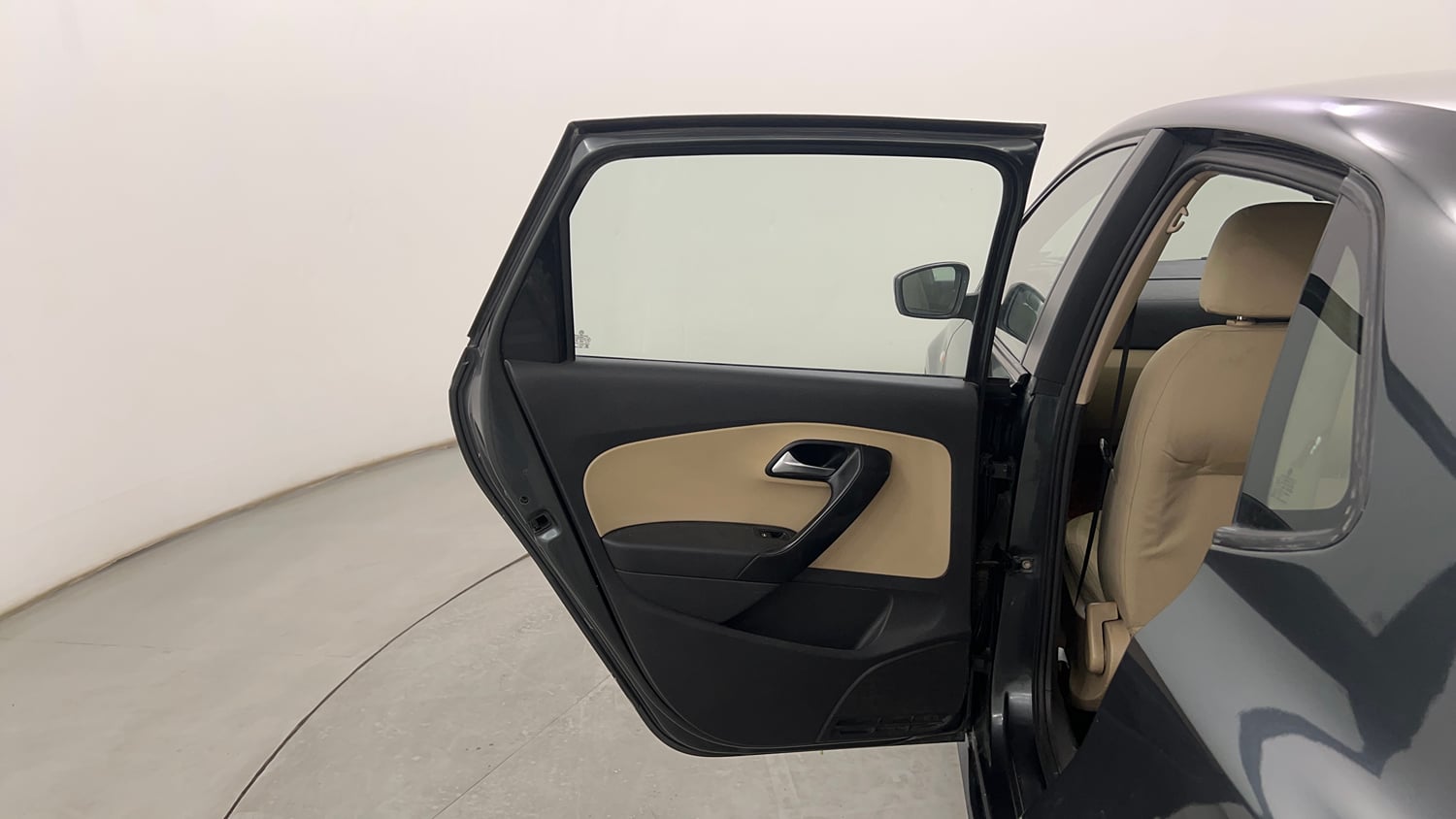Used 2015 Volkswagen Polo Highline1.2L (P) Petrol Manual interior LEFT REAR DOOR OPEN VIEW