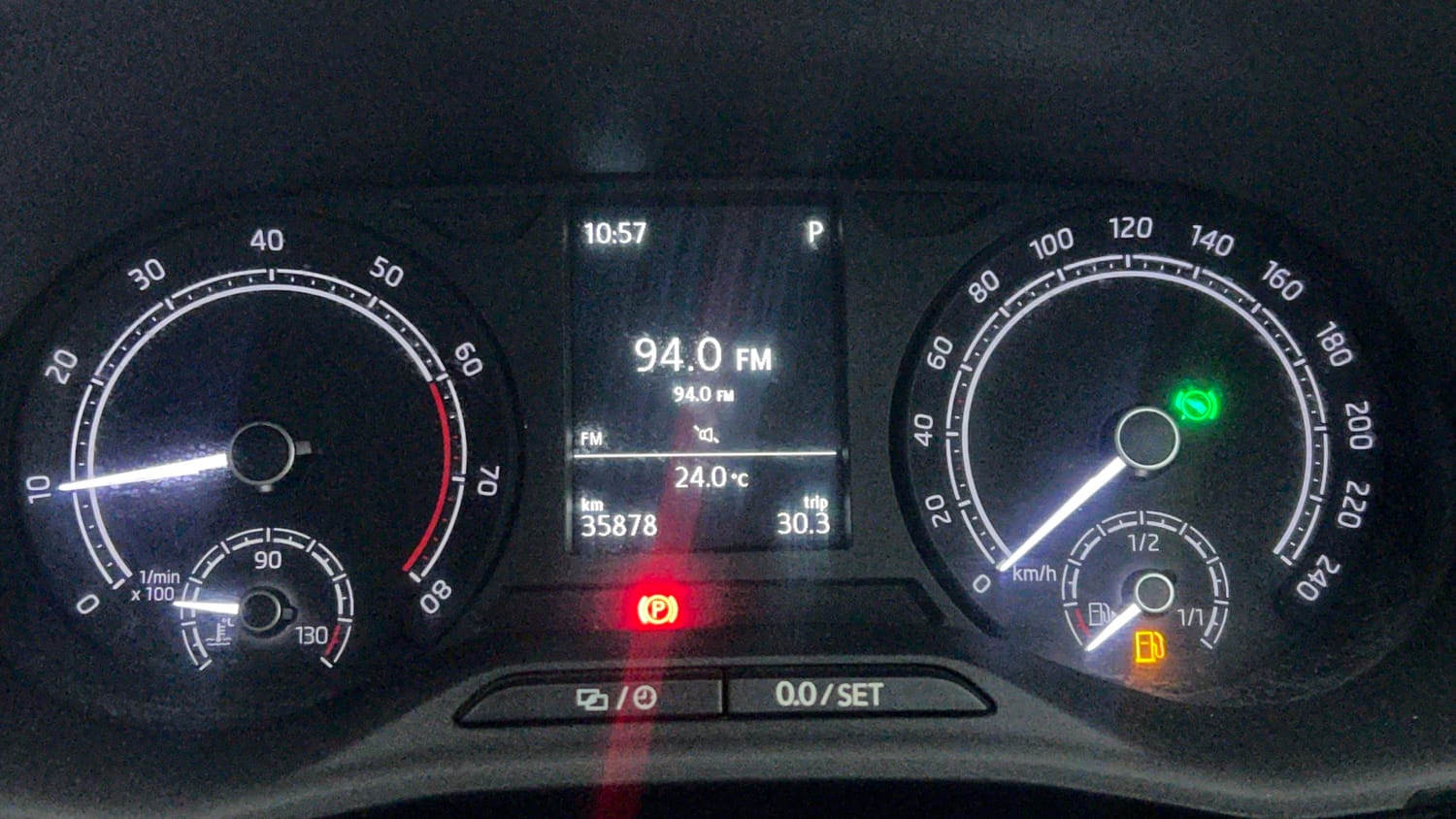 Used 2022 Skoda Slavia Ambition 1.0L TSI AT Petrol Automatic interior CLUSTERMETER VIEW