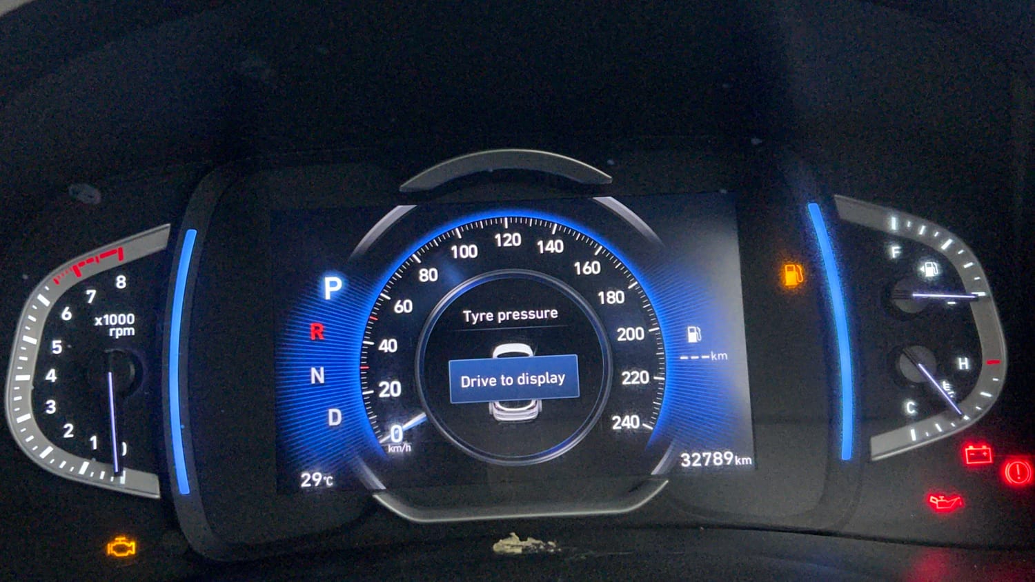 Used 2022 Hyundai Creta SX (O) 1.5 Petrol IVT Petrol Automatic interior CLUSTERMETER VIEW