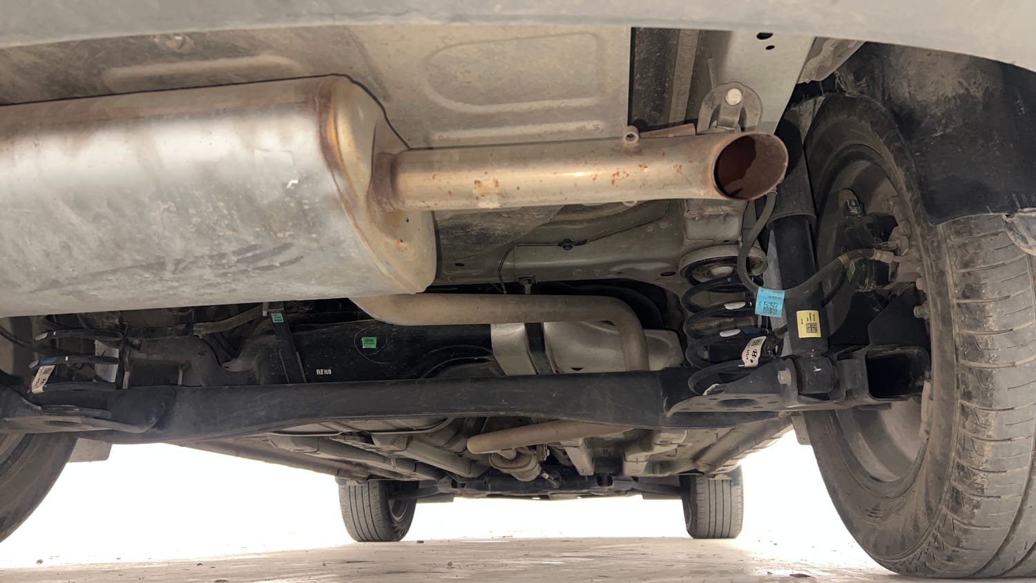 Used 2022 Hyundai Creta SX (O) 1.5 Petrol IVT Petrol Automatic extra REAR UNDERBODY VIEW (TAKEN FROM REAR)