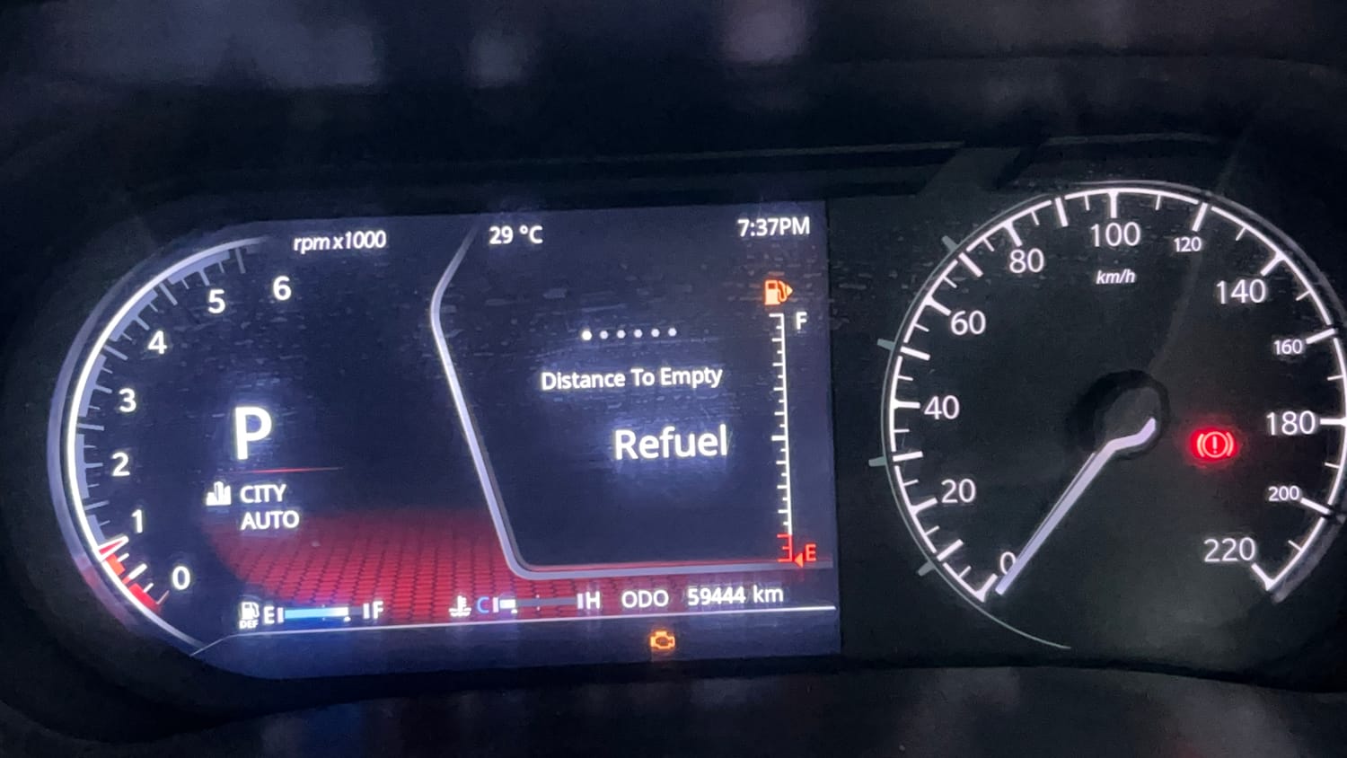 Used 2021 Tata Harrier XZA Plus Diesel Automatic interior CLUSTERMETER VIEW