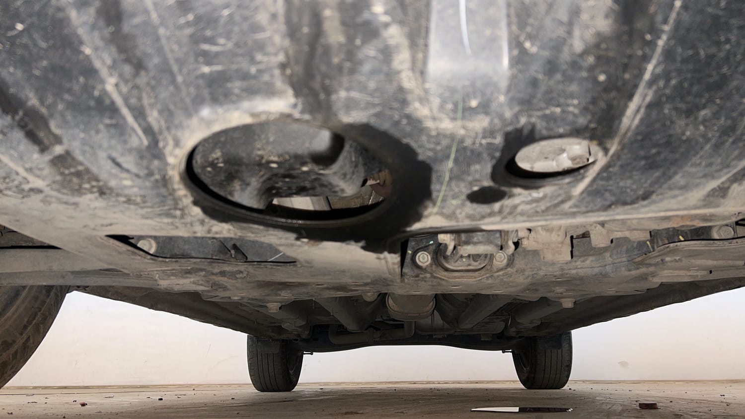 Used 2022 Hyundai Creta SX (O) 1.5 Petrol IVT Petrol Automatic extra FRONT LEFT UNDERBODY VIEW