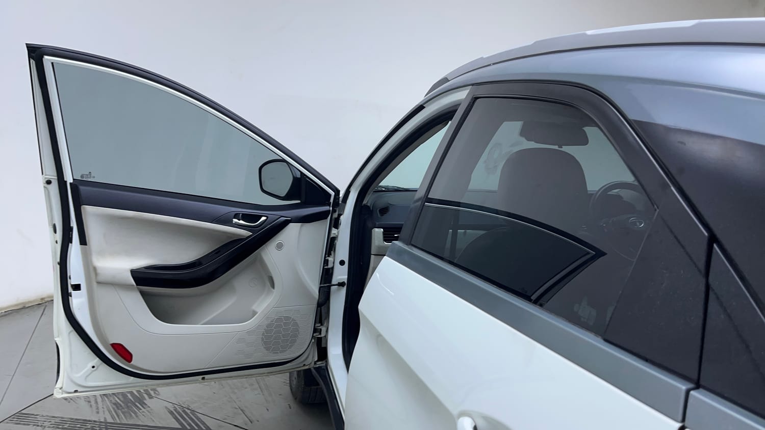 Used 2022 Tata Nexon XZA Plus (O) Dual Tone Petrol Automatic interior LEFT FRONT DOOR OPEN VIEW
