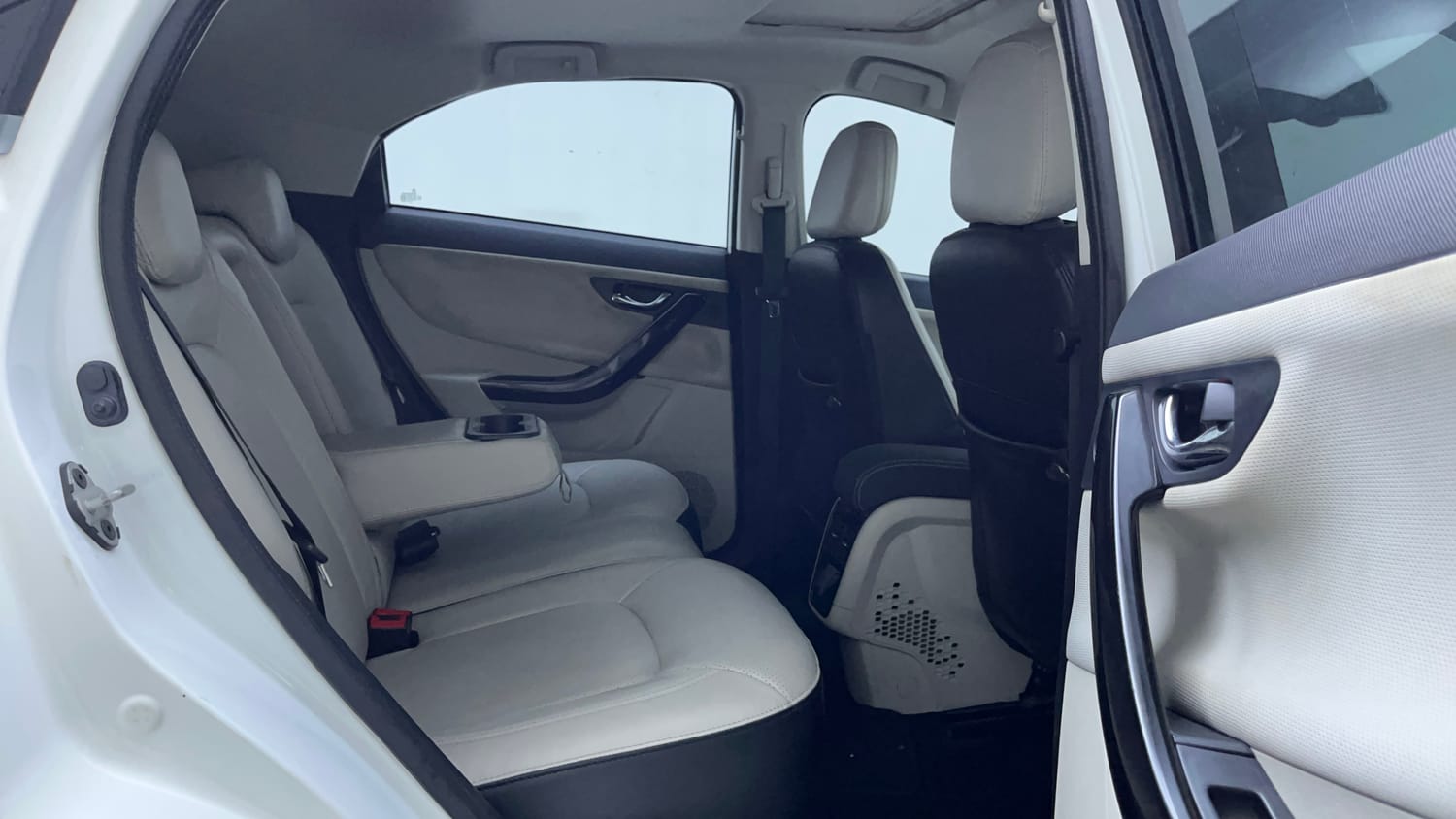 Used 2022 Tata Nexon XZA Plus (O) Dual Tone Petrol Automatic interior RIGHT SIDE REAR DOOR CABIN VIEW