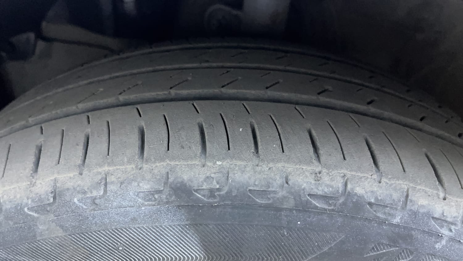 Used 2023 Honda City ZX Petrol CVT Petrol Automatic tyres LEFT FRONT TYRE TREAD VIEW
