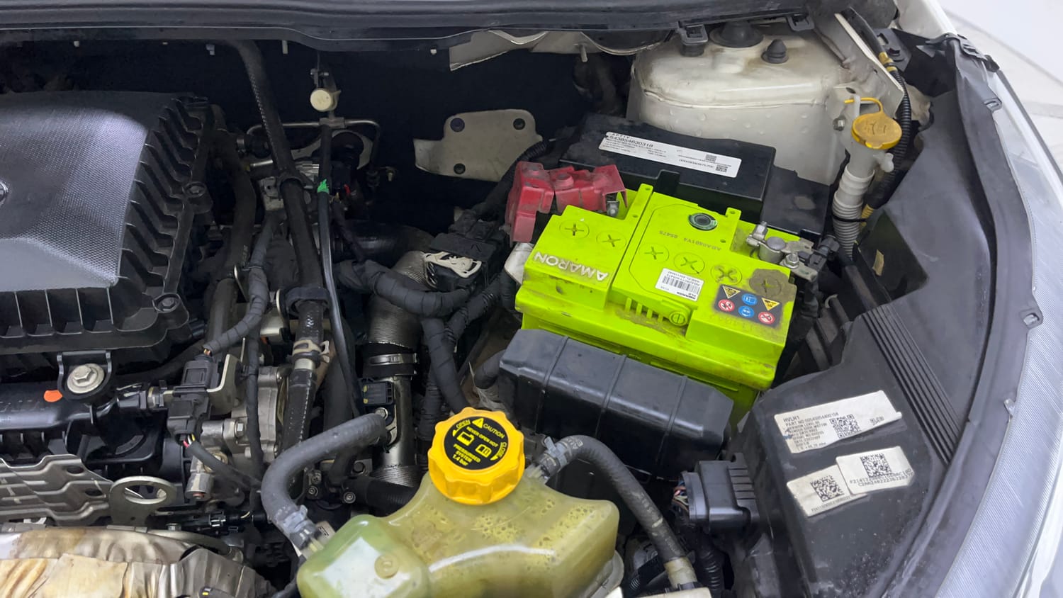 Used 2022 Tata Nexon XZA Plus (O) Dual Tone Petrol Automatic engine ENGINE LEFT SIDE VIEW