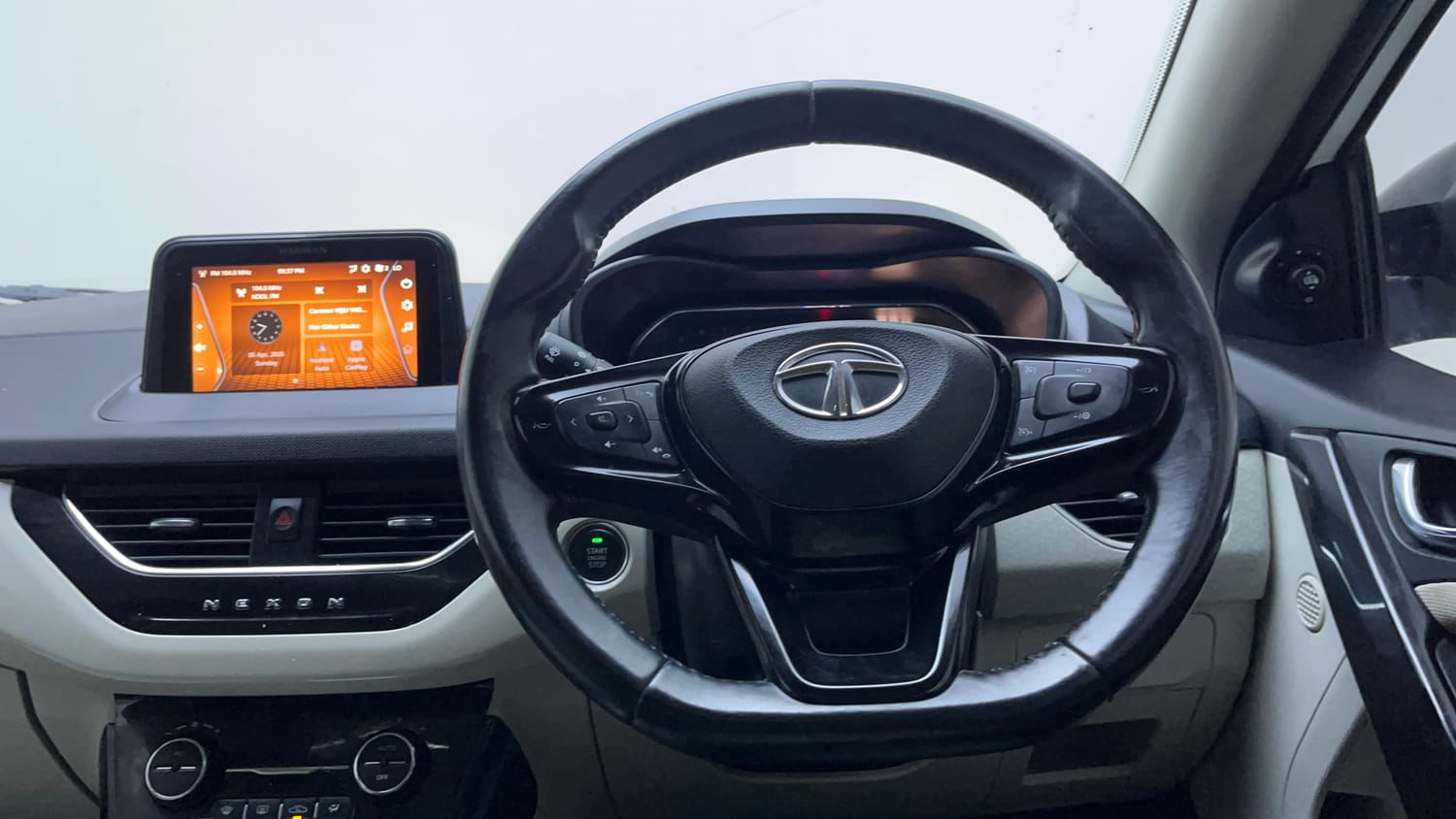Used 2022 Tata Nexon XZA Plus (O) Dual Tone Petrol Automatic interior STEERING VIEW